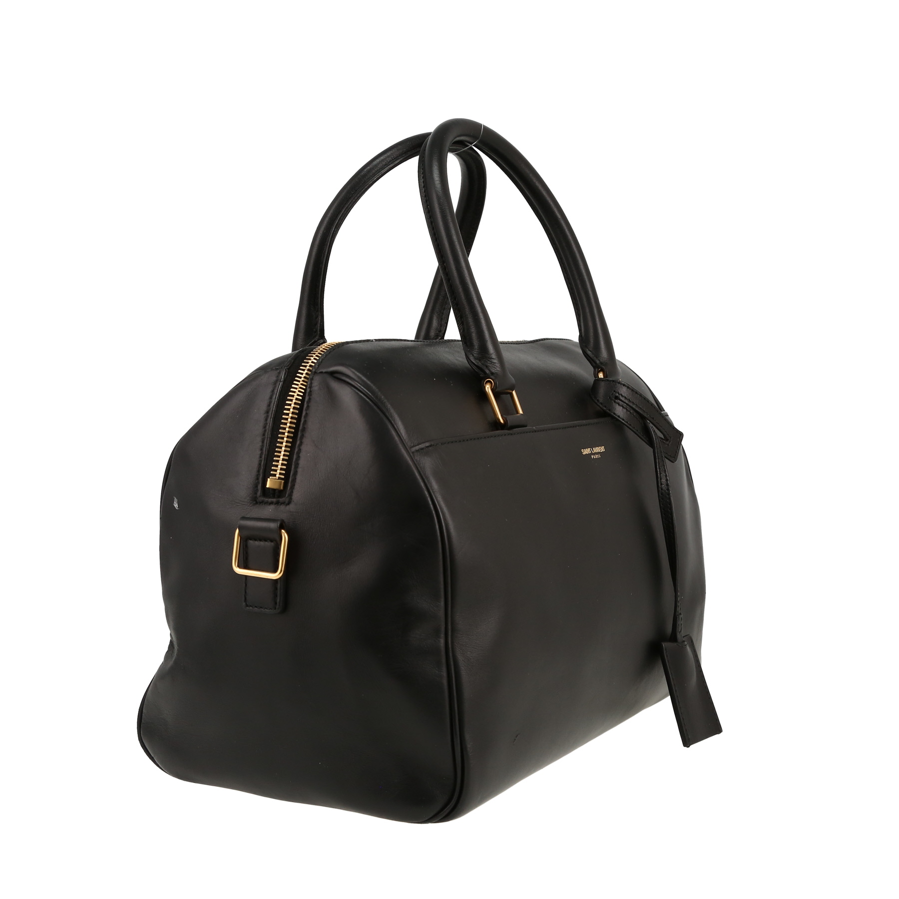 Saint Laurent  Duffle handbag  in black leather