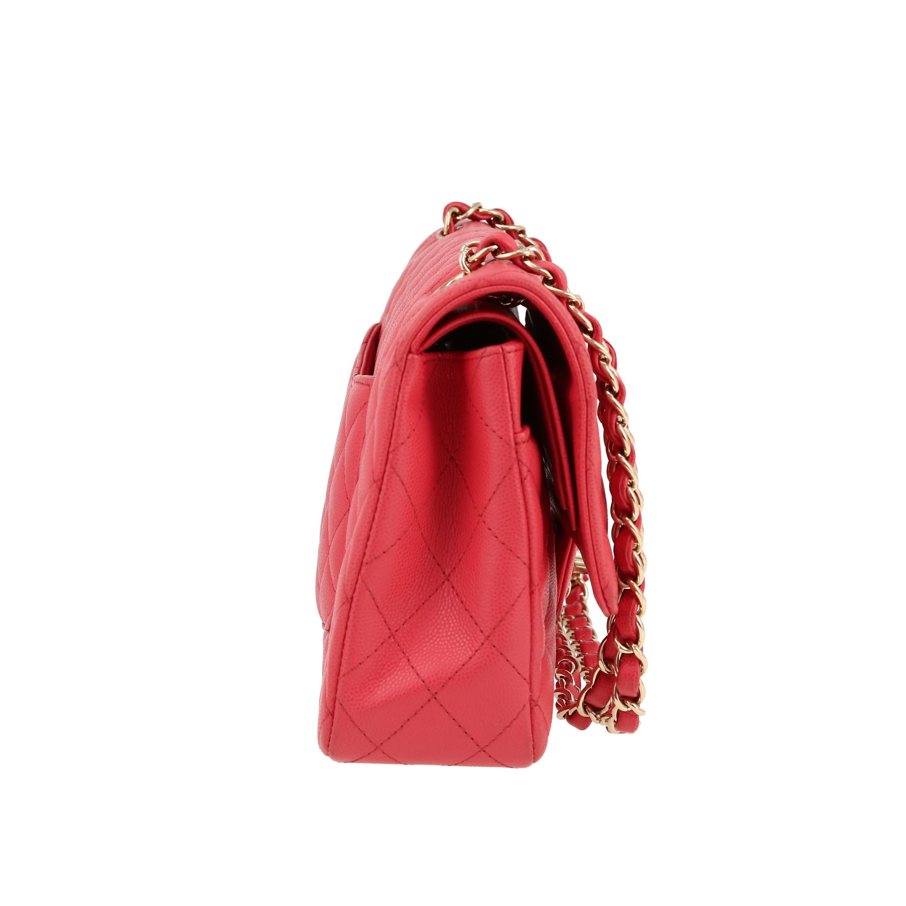 Timeless Classic Handbag In Pink Quilted Leather