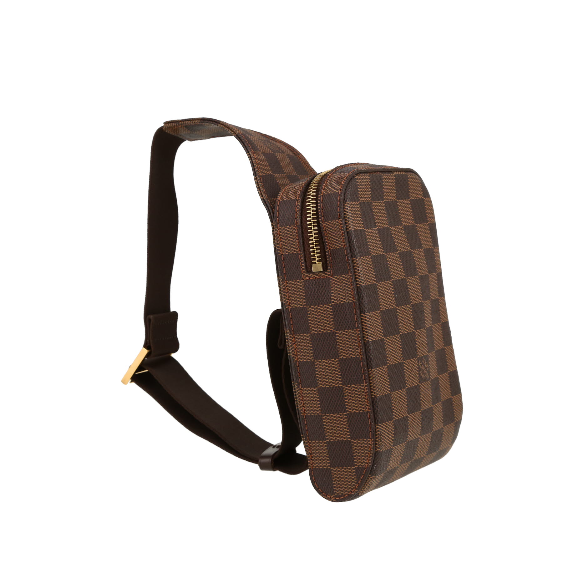 Sac bandoulière Louis Vuitton  Geronimos en toile damier ébène