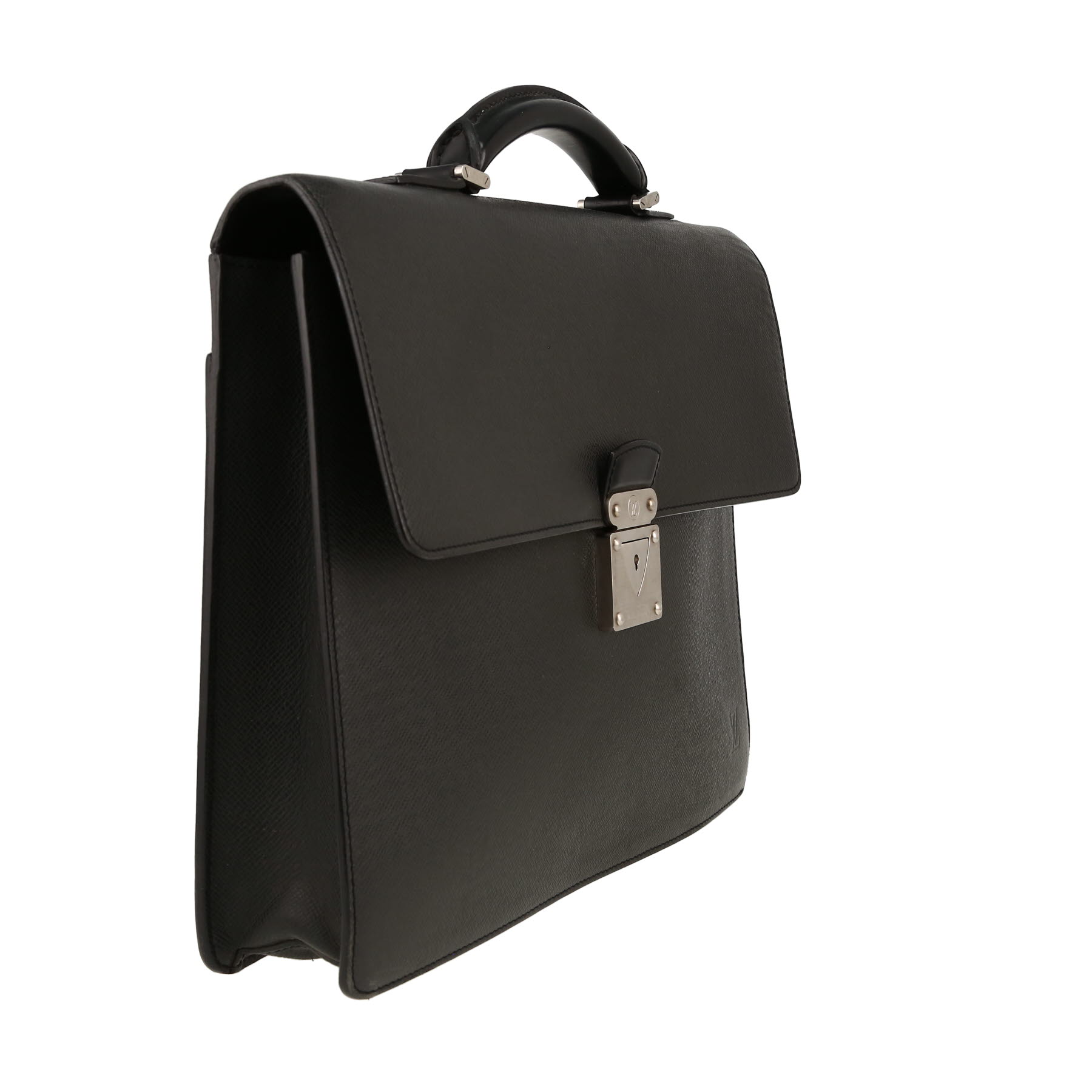 Louis Vuitton  Robusto briefcase  in black taiga leather