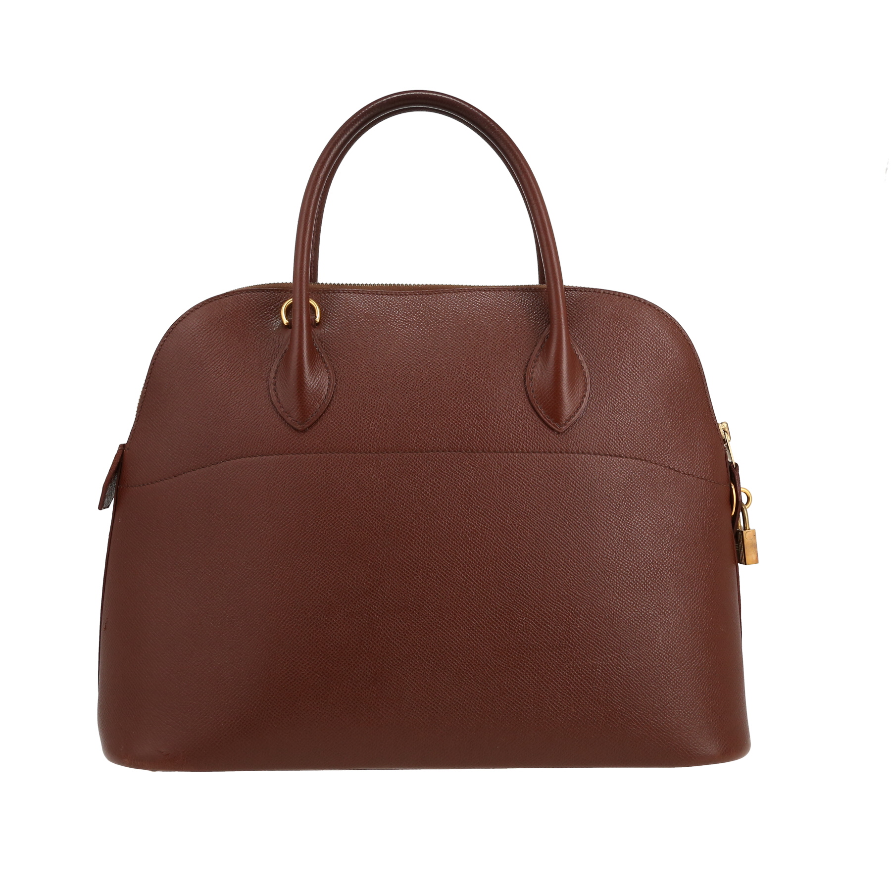 Bolide 35 cm Handbag In Brown Courchevel Leather
