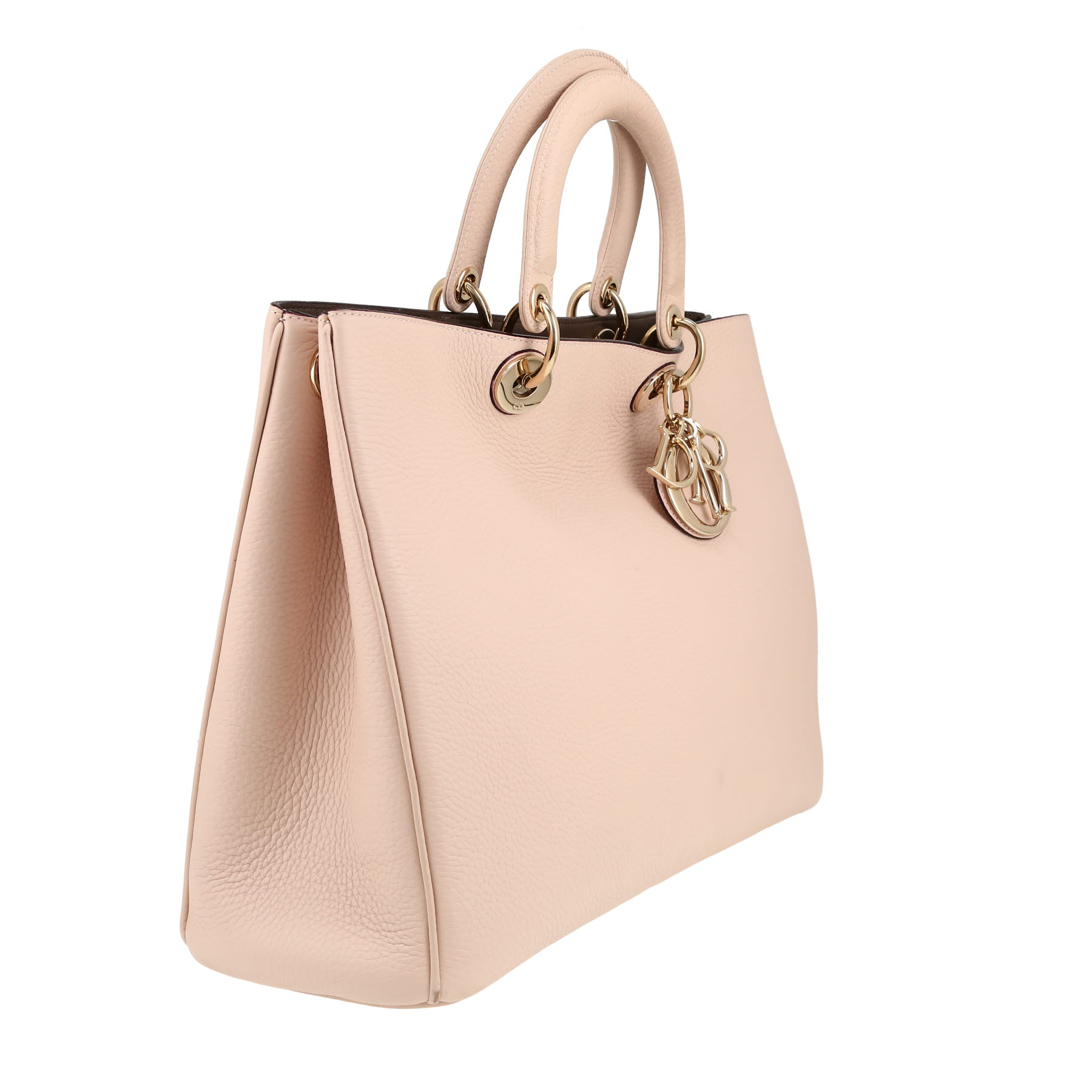 Bolso de mano Dior  Diorissimo en cuero granulado rosa