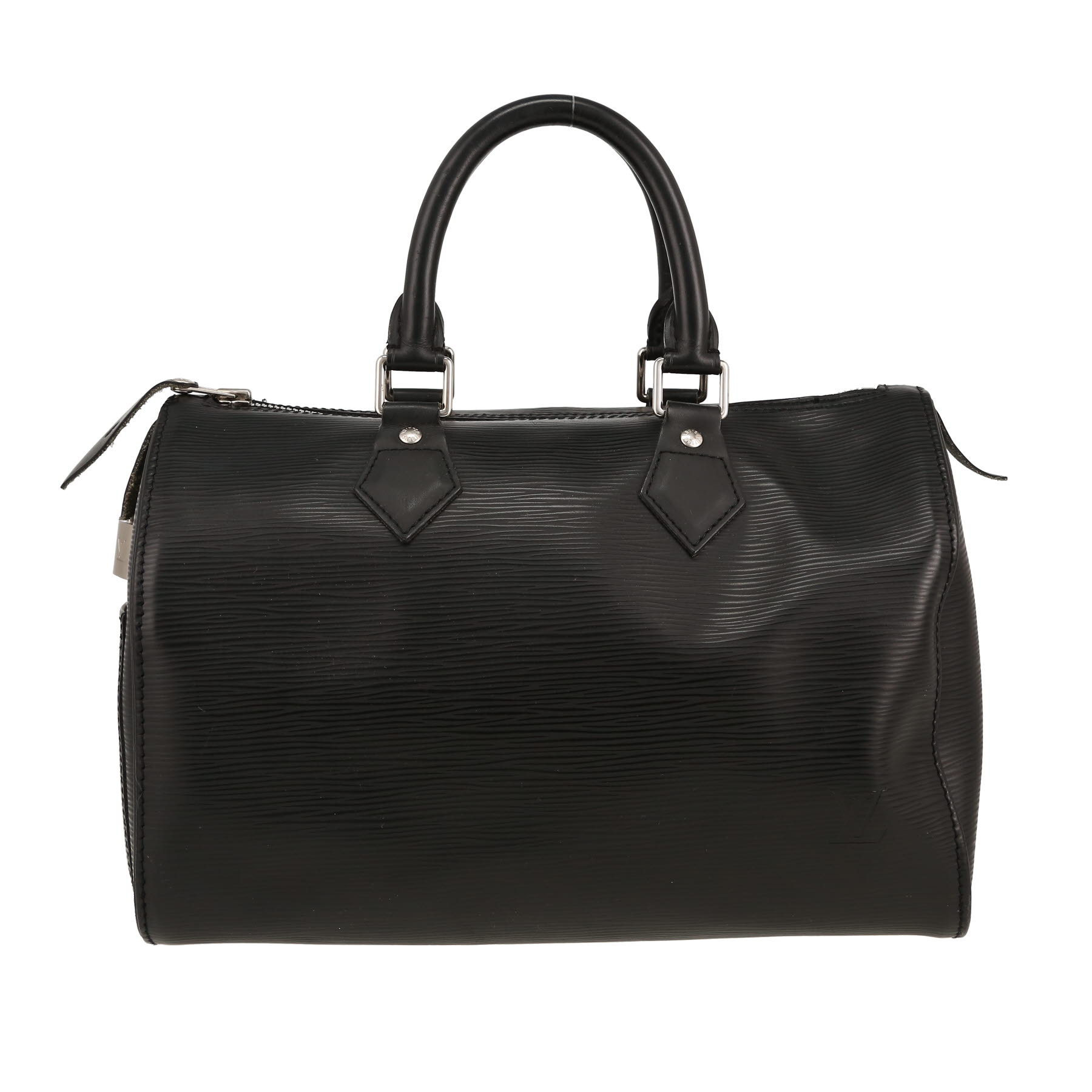 Speedy 30 Handbag In Black Epi Leather