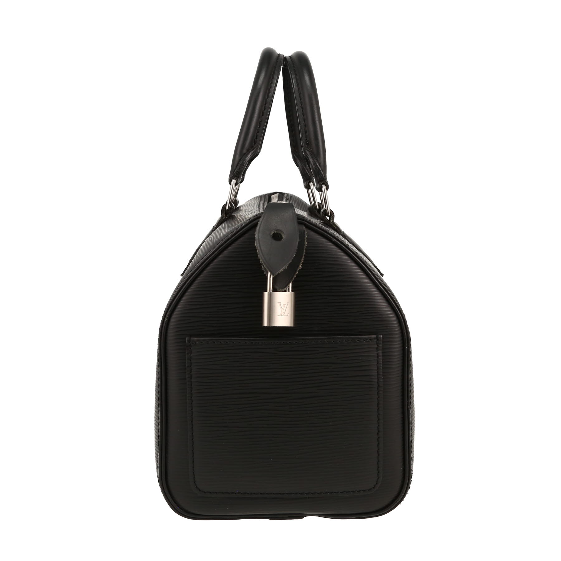 Speedy 30 Handbag In Black Epi Leather