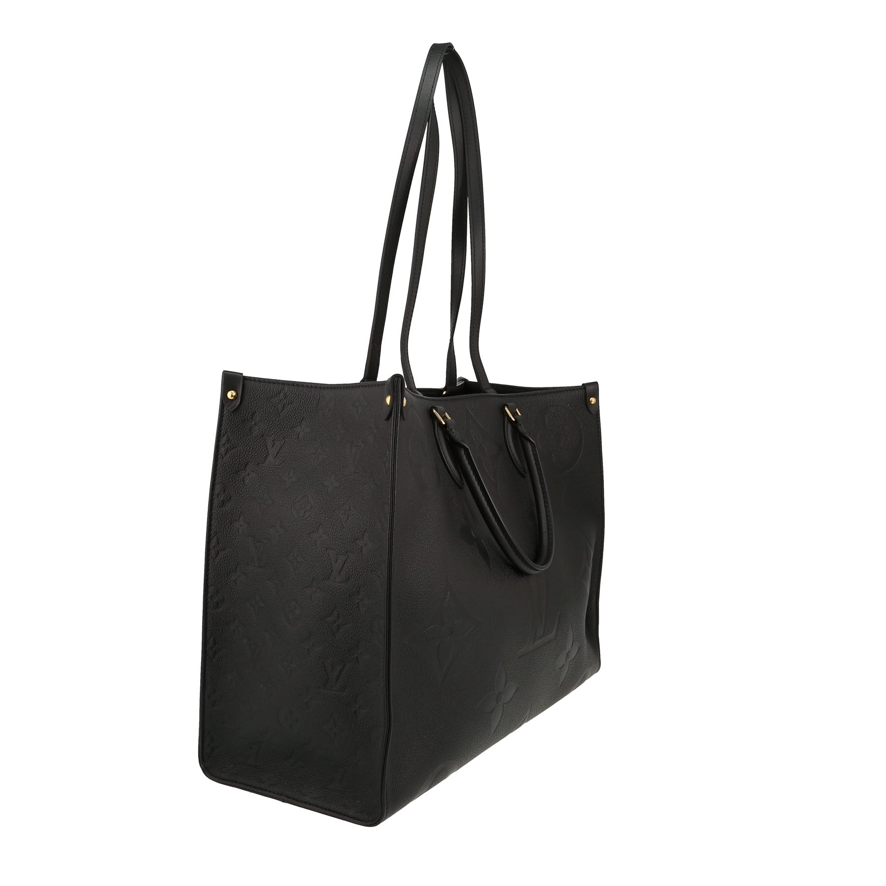 Louis Vuitton  Onthego large model  shopping bag  in black empreinte monogram leather