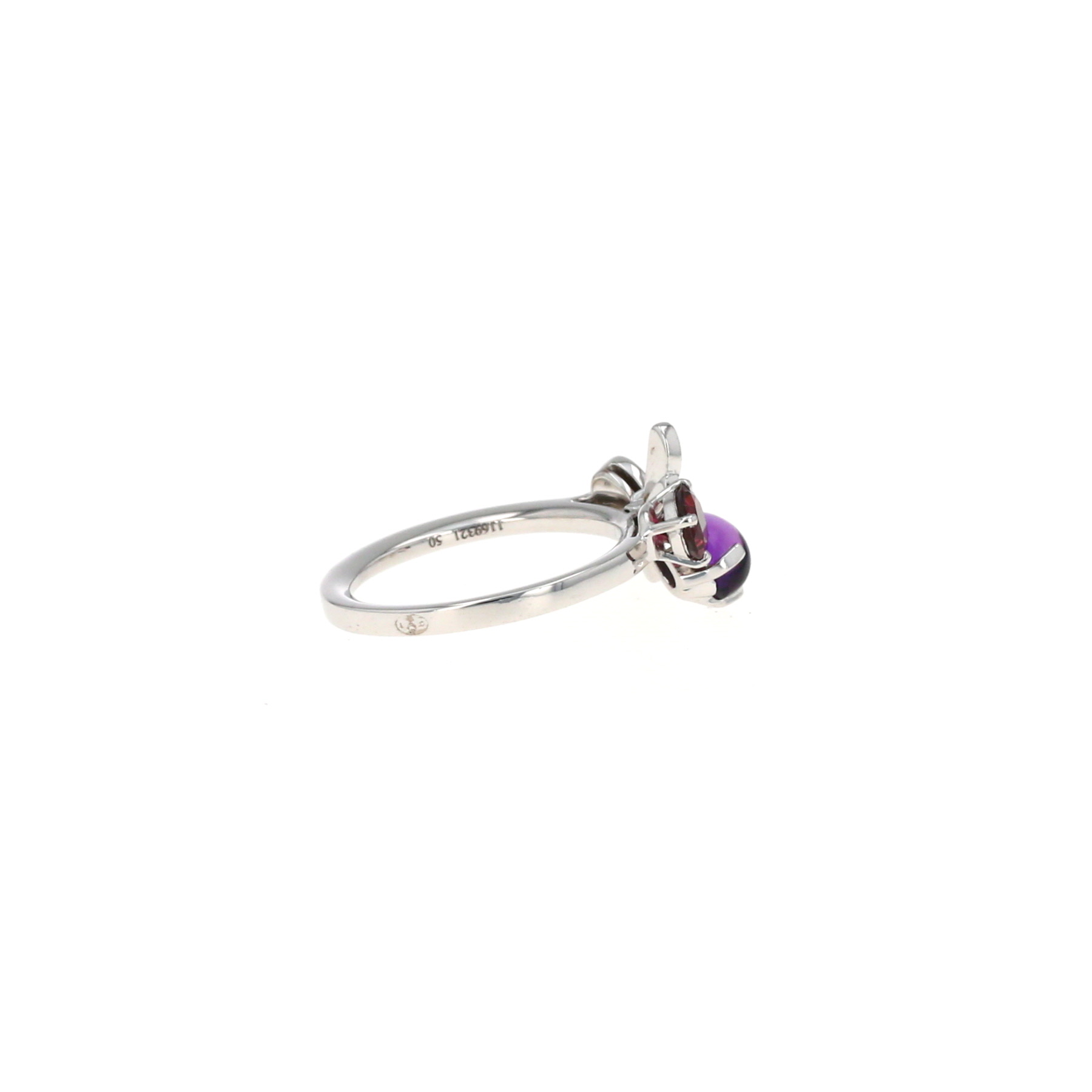 Anello Chaumet Attrape Moi Si Tu M'Aimes in oro bianco, diamanti e pietre colorate