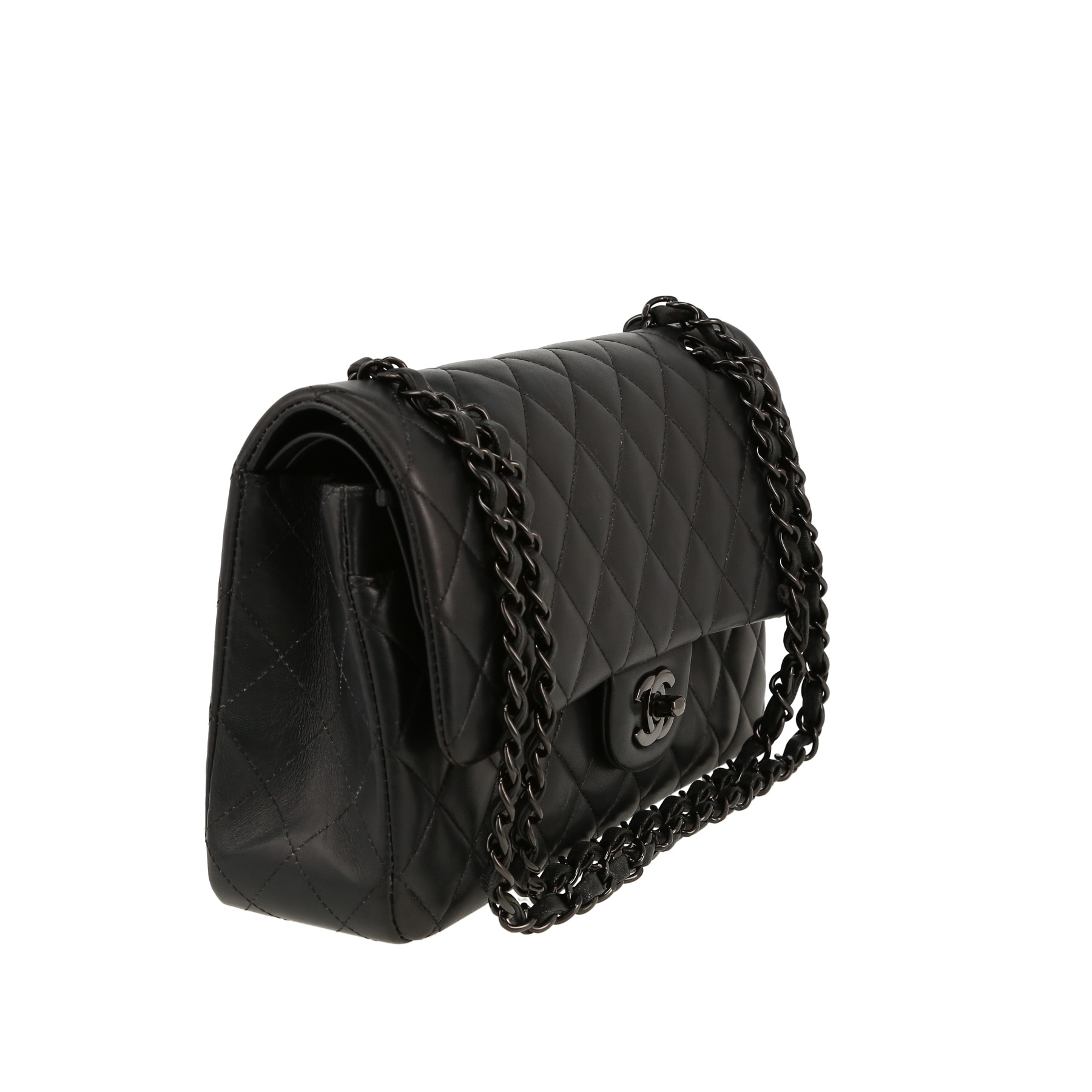 Chanel  Timeless Classic handbag  in black quilted leather