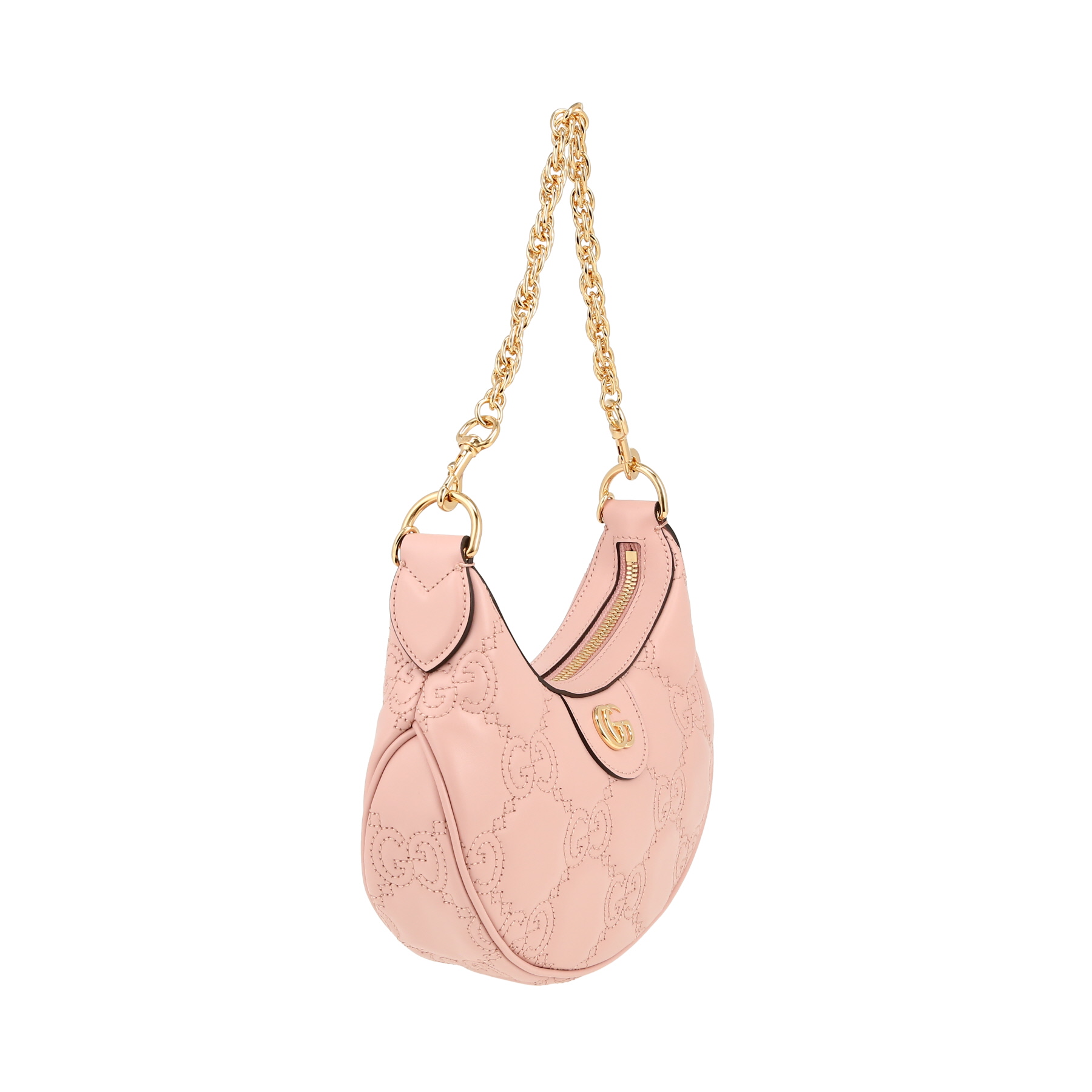 Gucci  Mini sac GG shoulder bag  in pink quilted leather