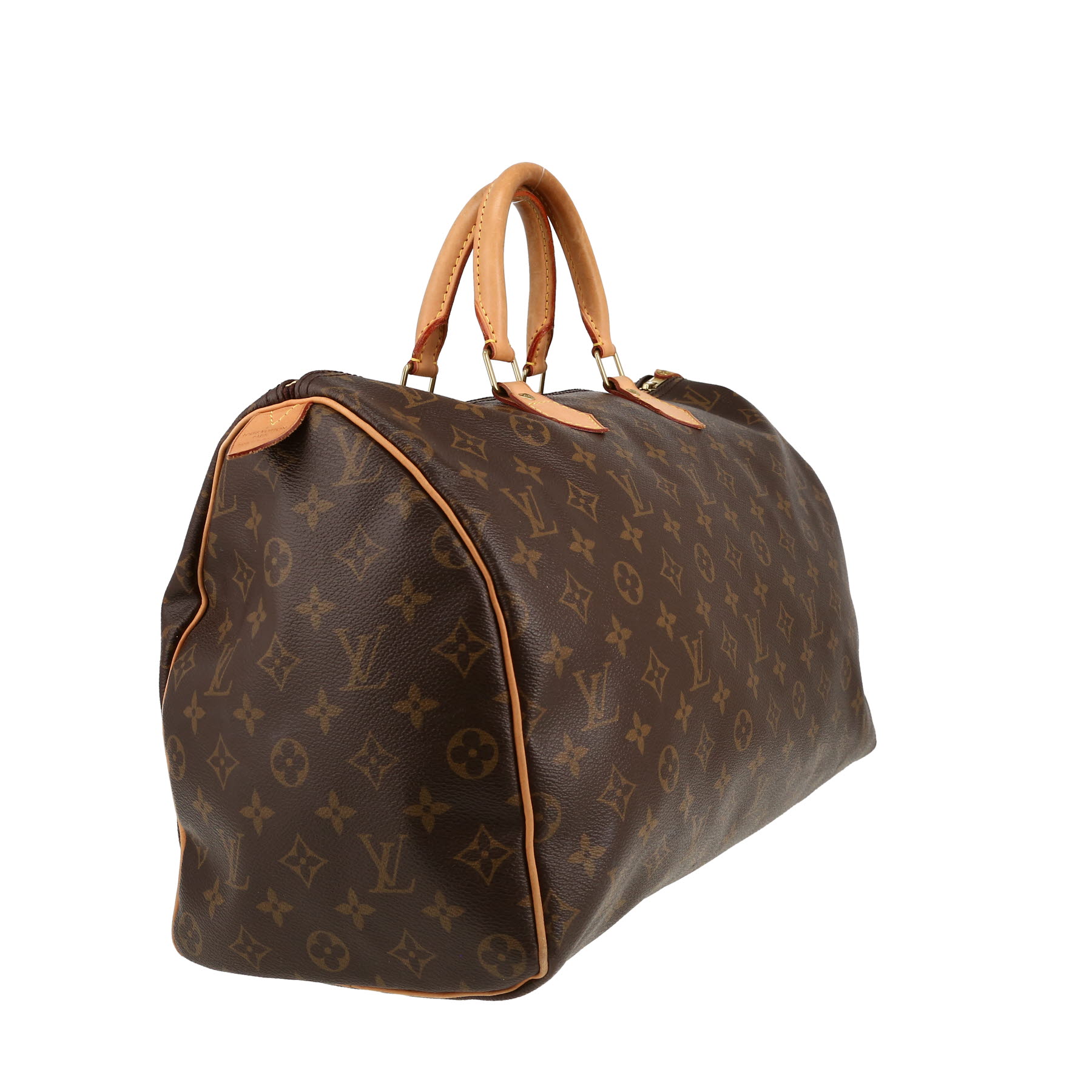 Borsa Louis Vuitton  Speedy 40 in tela monogram marrone e pelle naturale