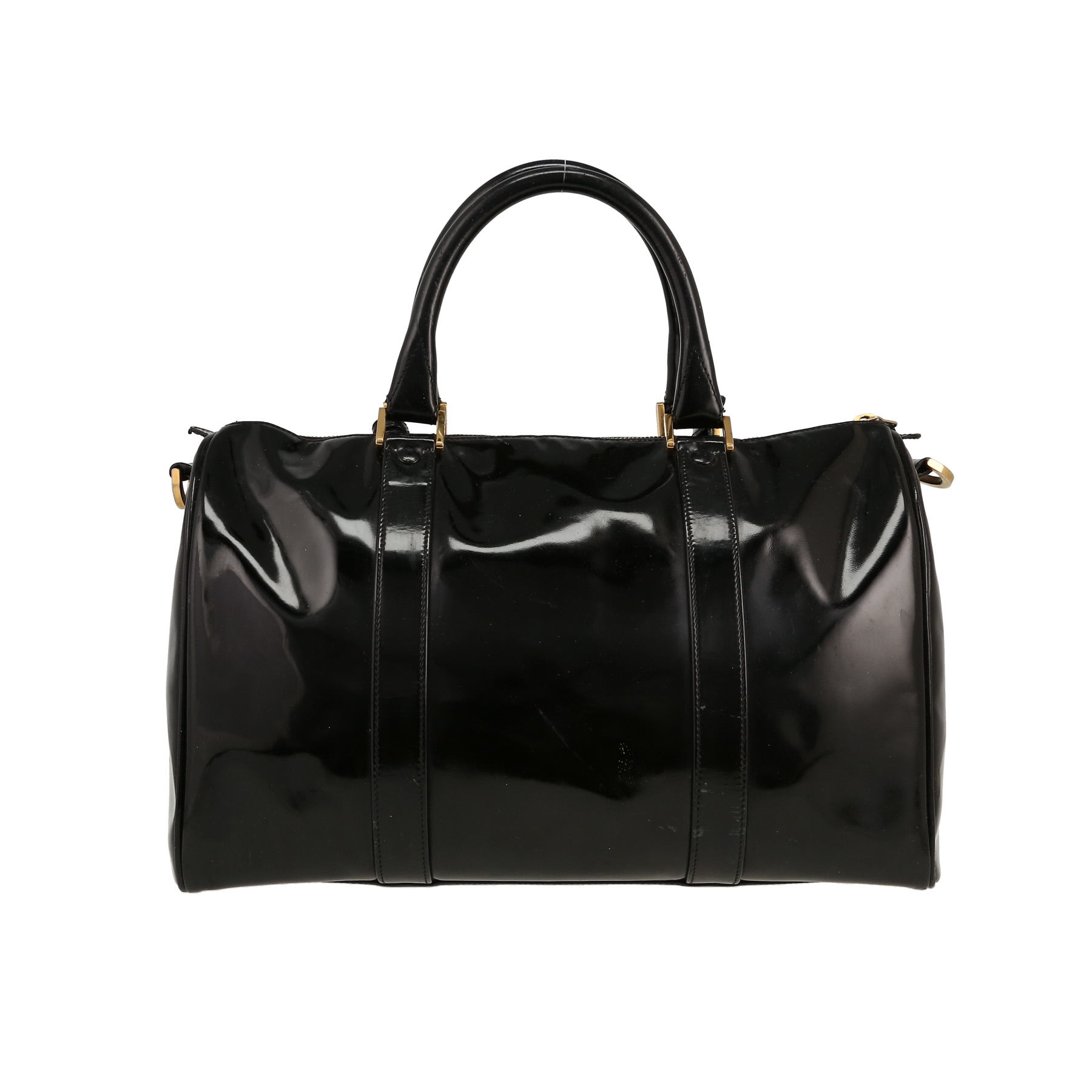 Handbag In Black Patent Leather