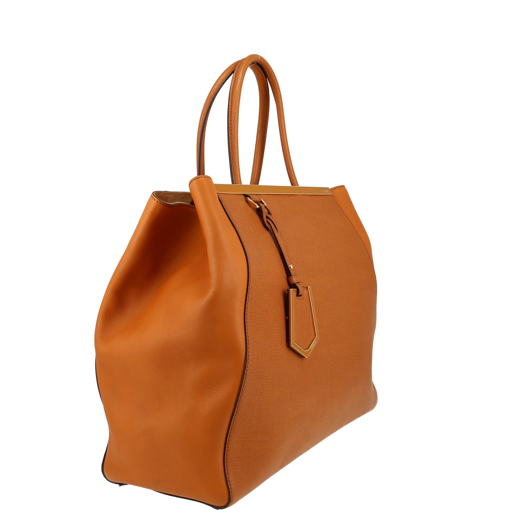 Sac à main Fendi  2 Jours en cuir gold