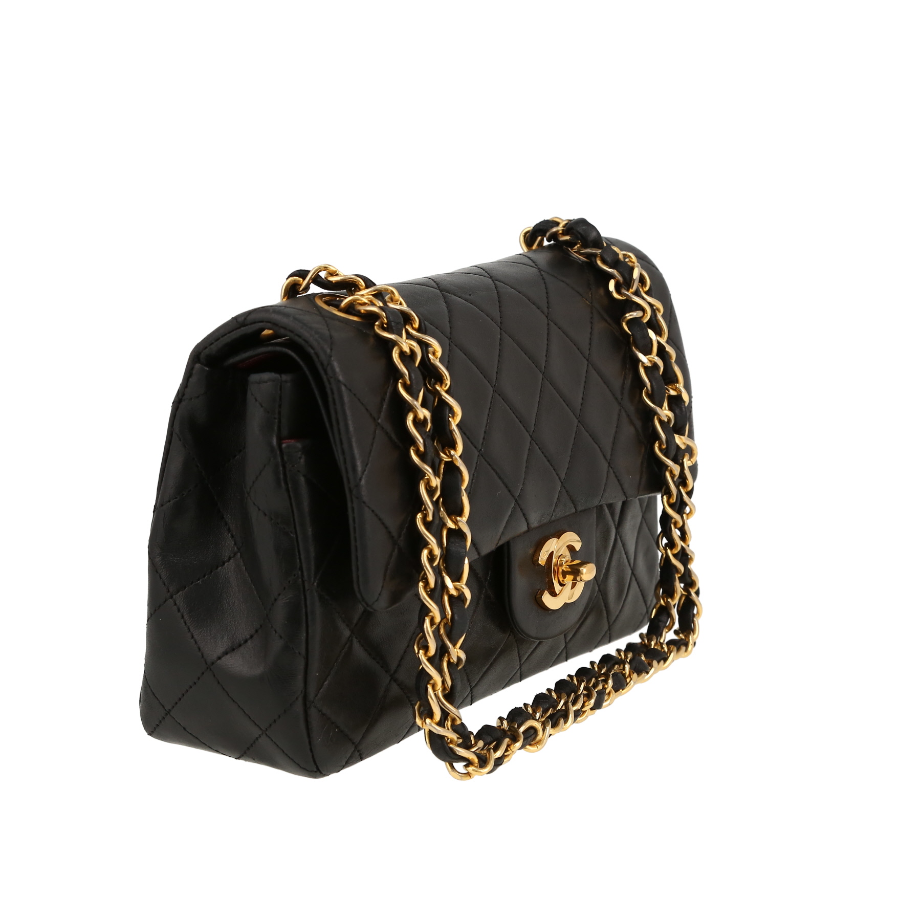 Chanel  Timeless Petit handbag  in black quilted leather