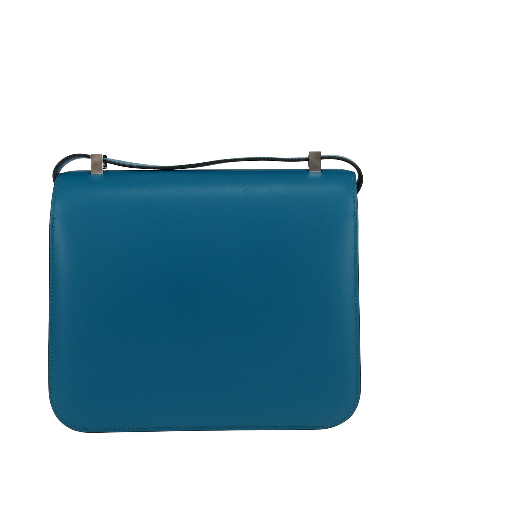 Constance Shoulder Bag In Bleu Izmir Tadelakt Leather