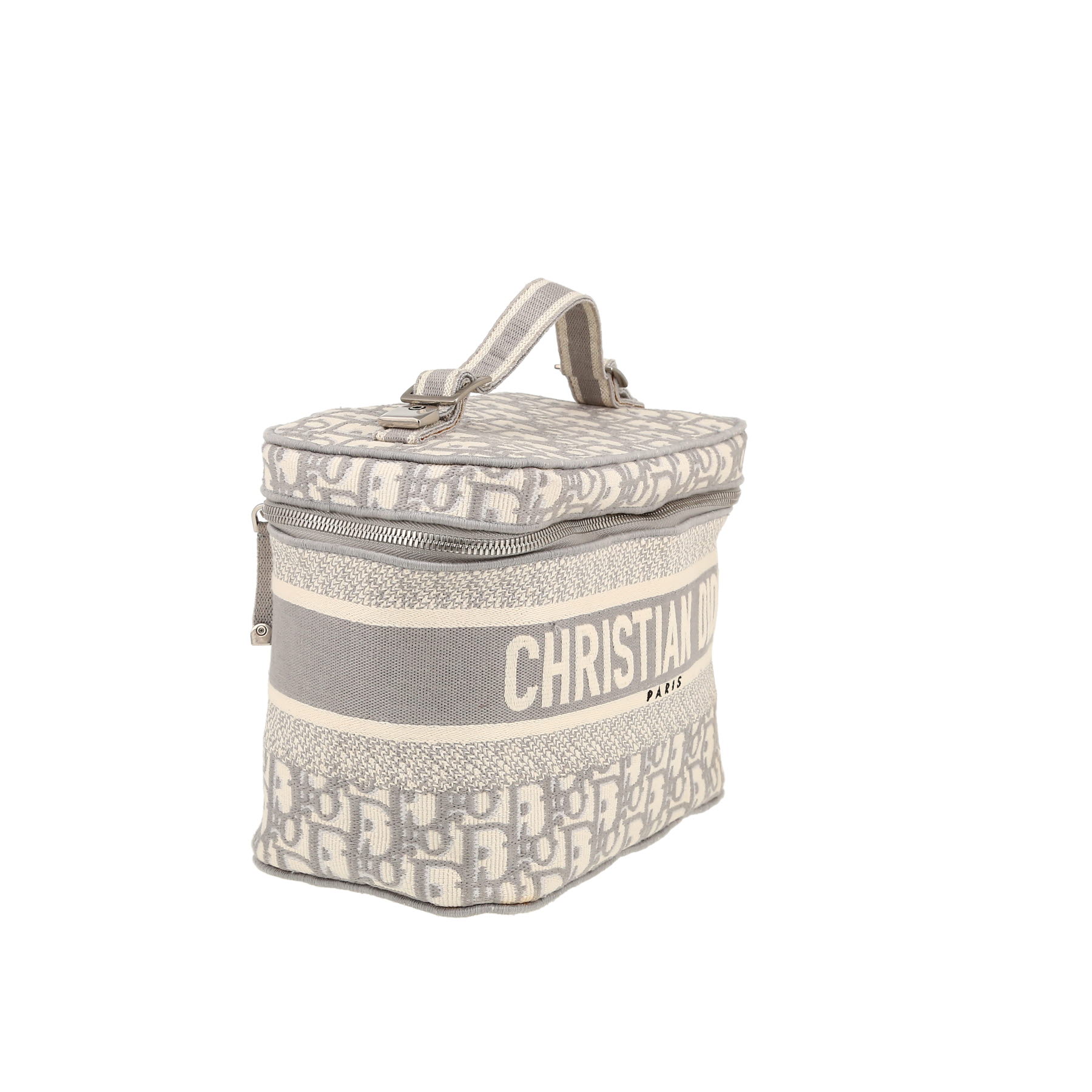 Beauty Dior  Travel Vanity in tessuto a monogramma Oblique grigio