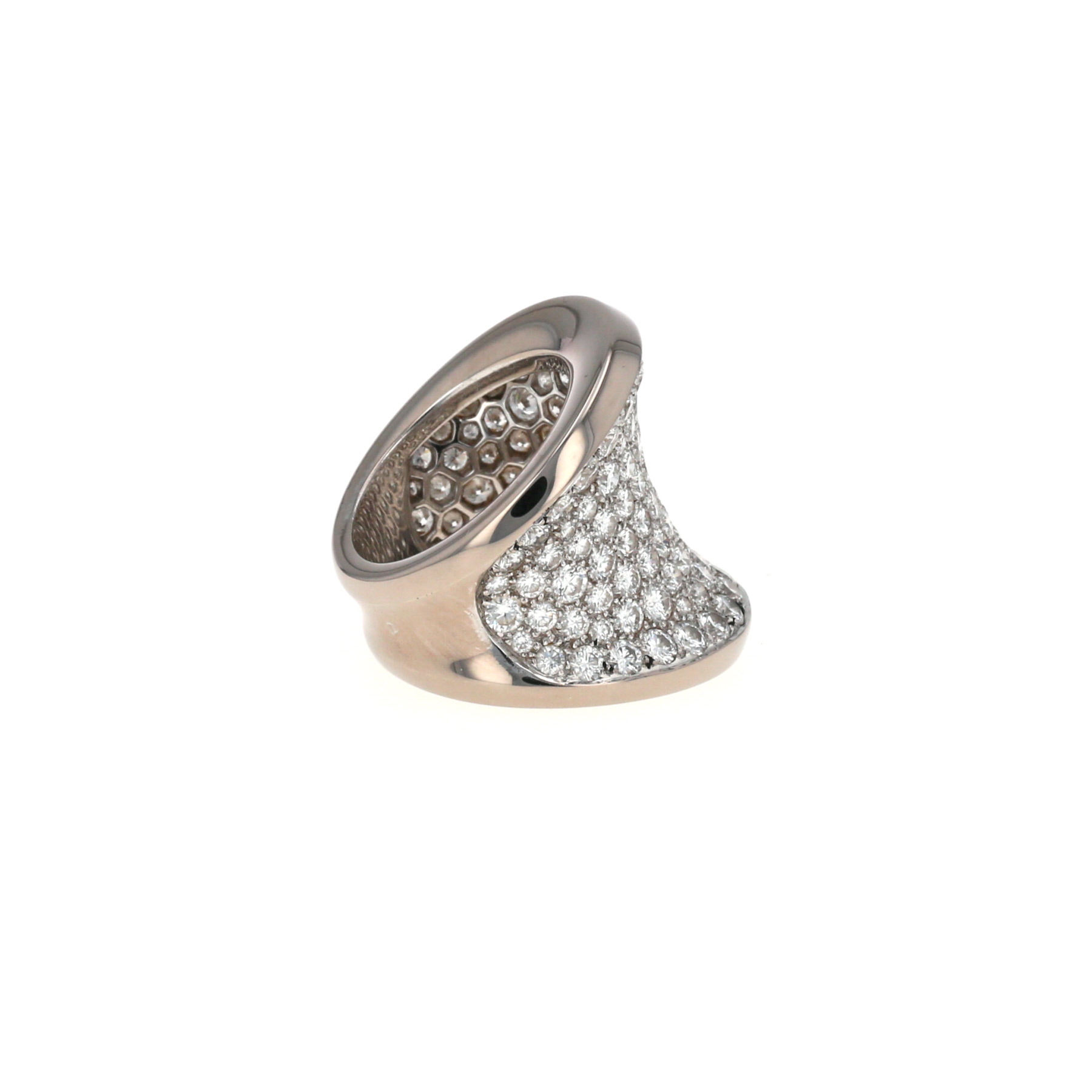 Cartier Chalice ring in white gold and diamonds