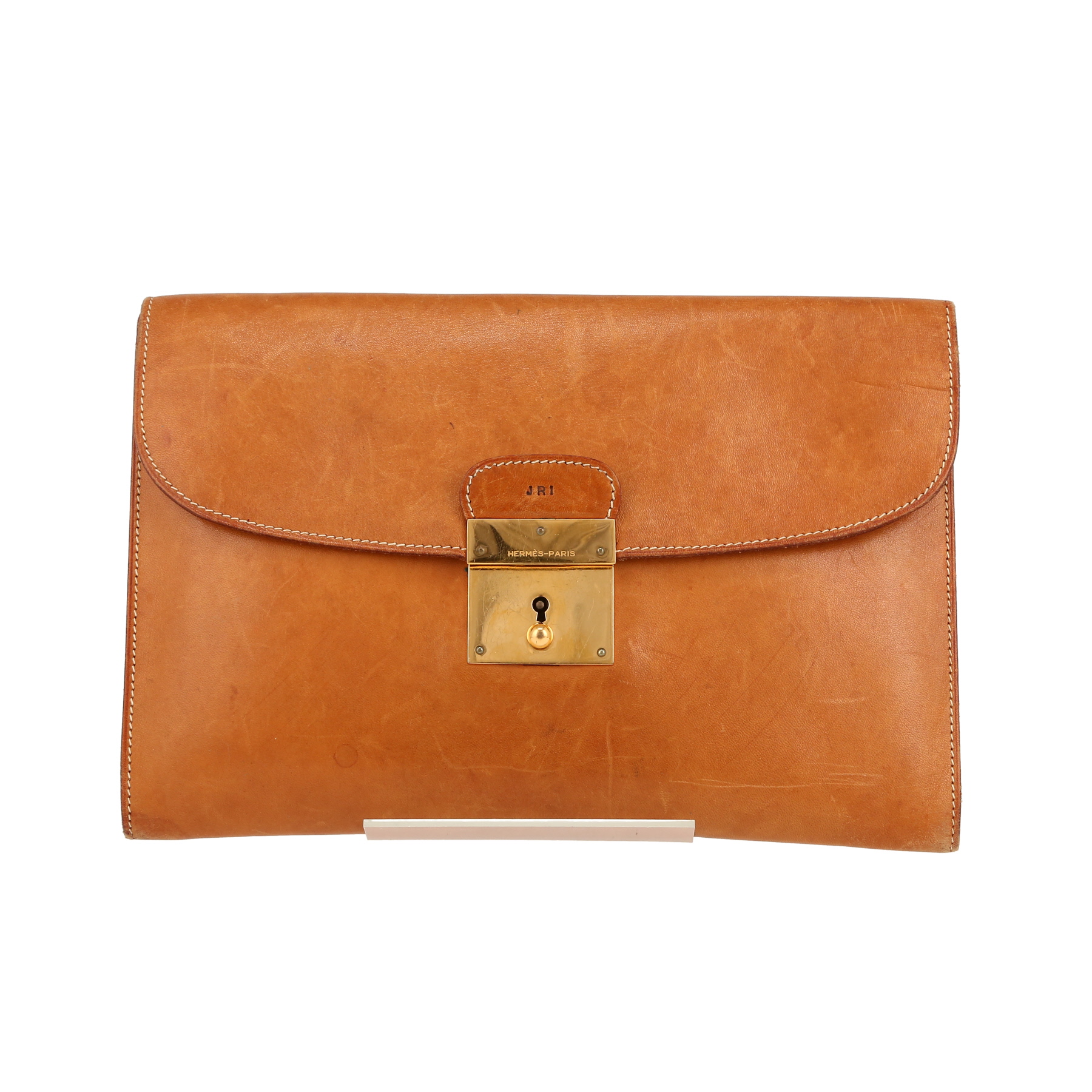 Jet Pouch In Natural Leather