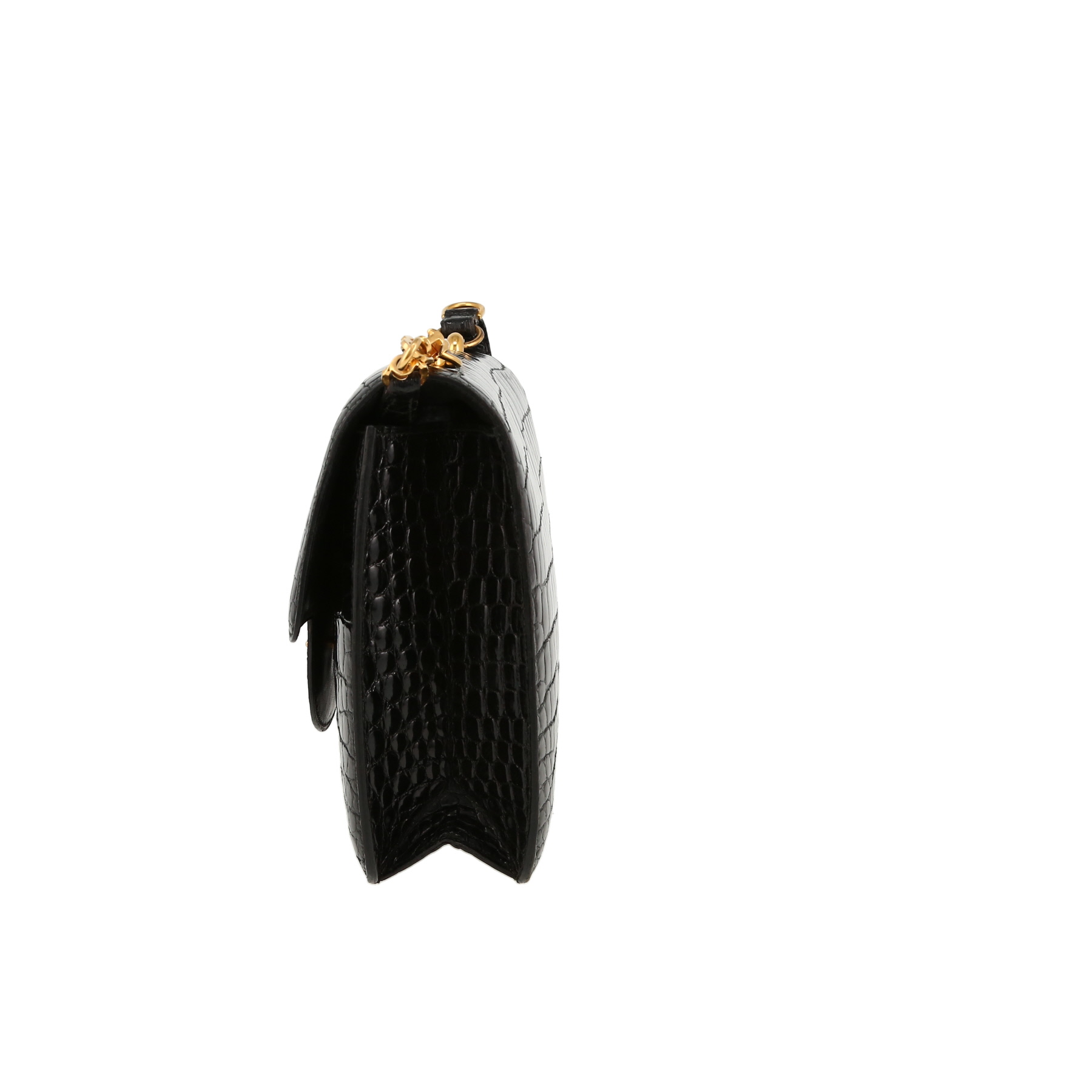 Handbag In Black Crocodile