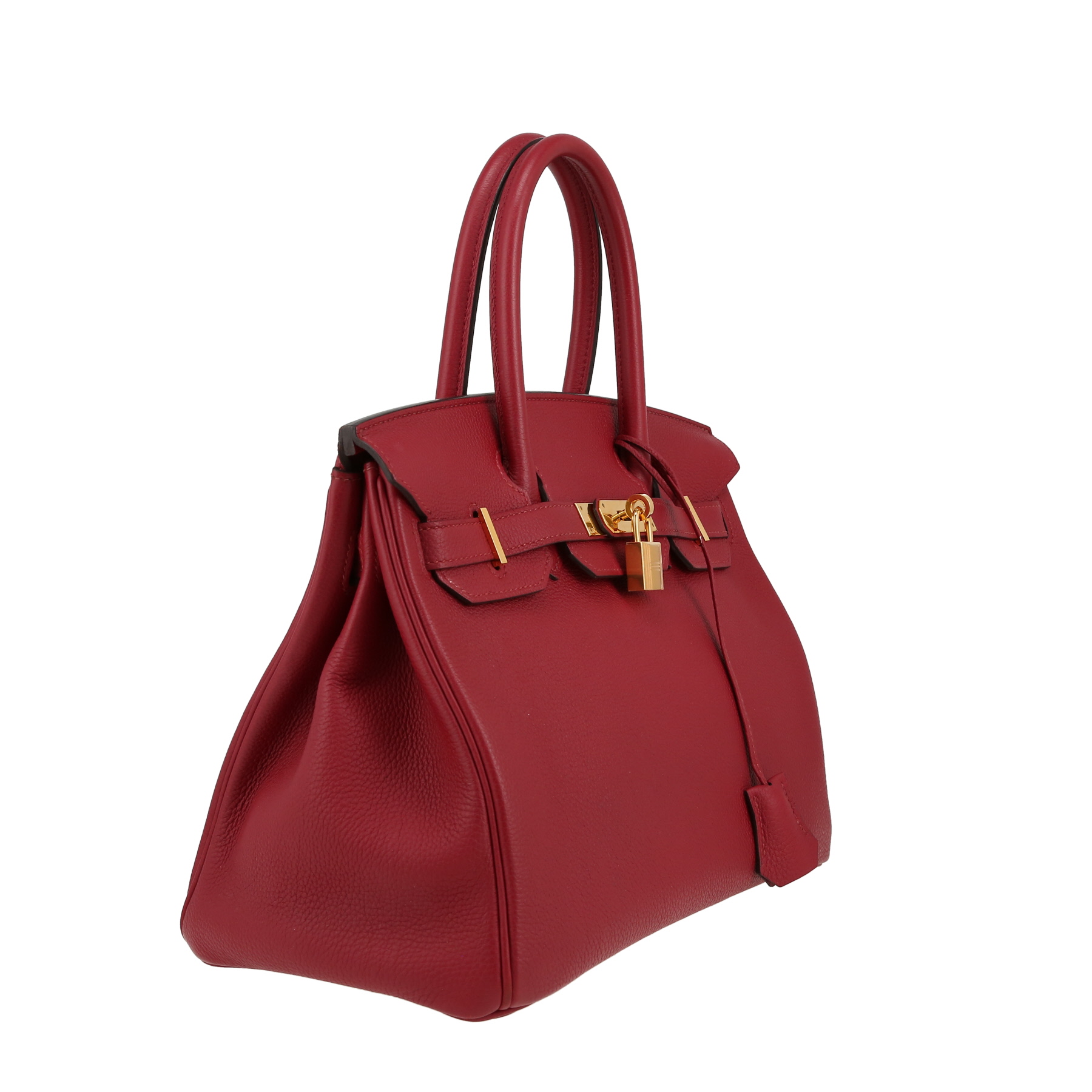 Hermès  Birkin 30 cm handbag  in pomegranate red togo leather