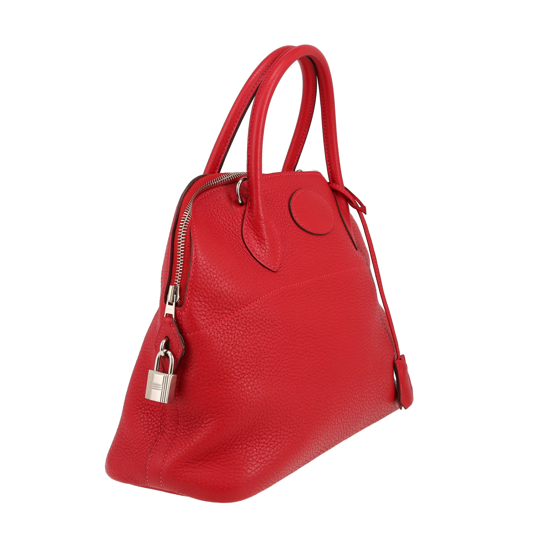 Bolso de mano Hermès  Bolide 31 cm en cuero togo rojo Casaque