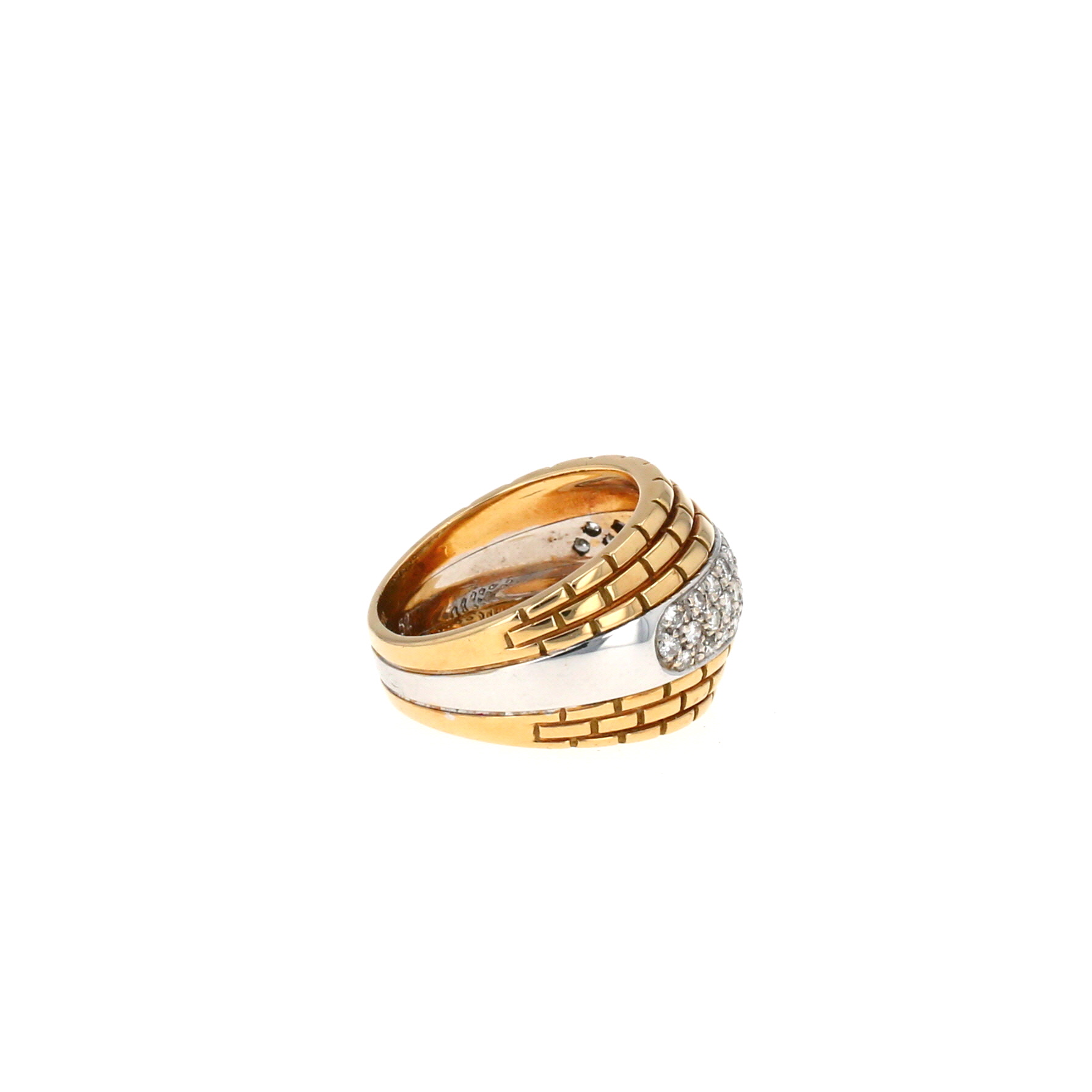 Bague Cartier  en or jaune, or blanc et diamants