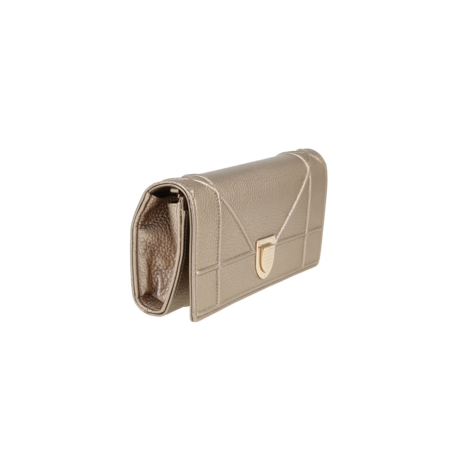 Sac bandoulière Dior  Wallet on Chain en cuir doré