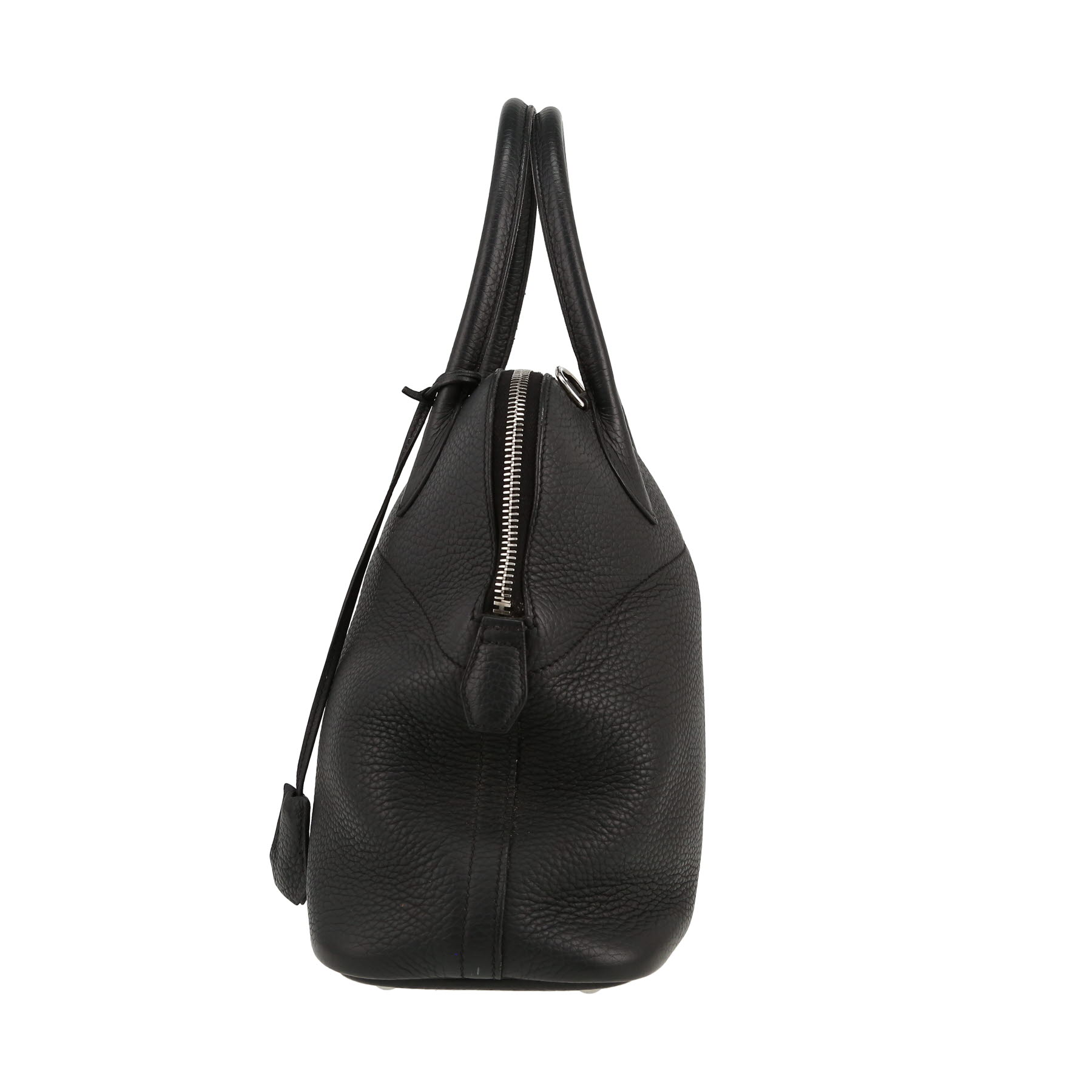 Bolide 35 cm Handbag In Black Leather Taurillon Clémence