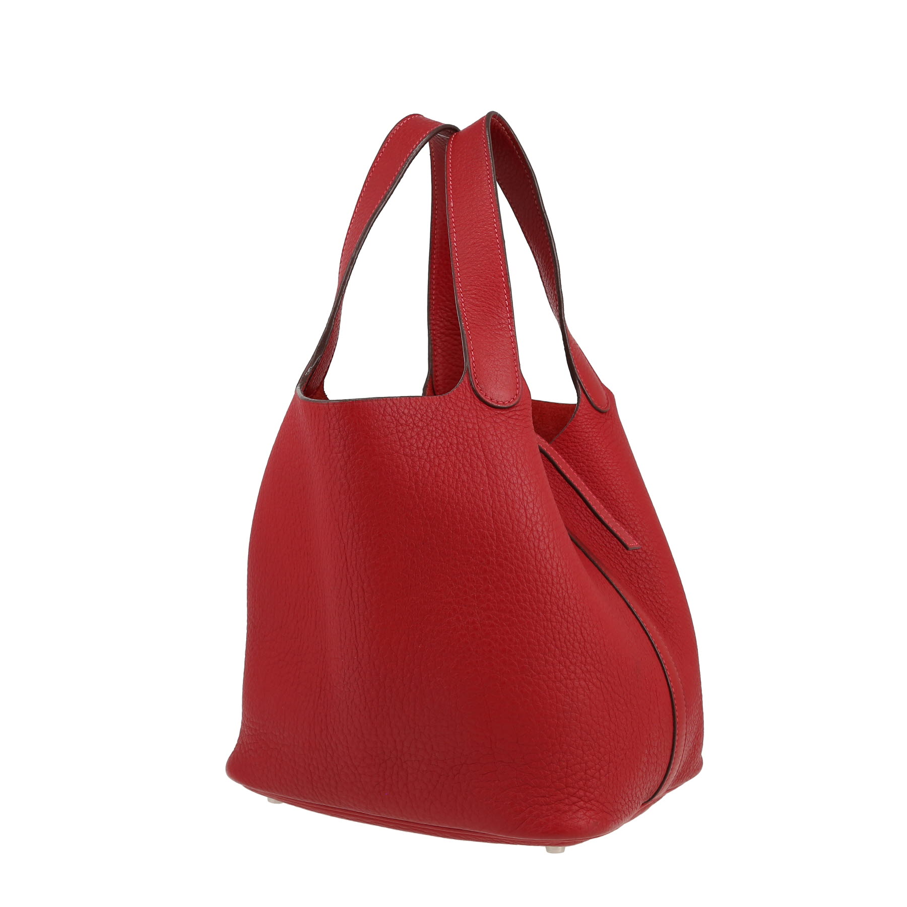 Hermès  Picotin 22 cm handbag  in red Garance leather taurillon clémence