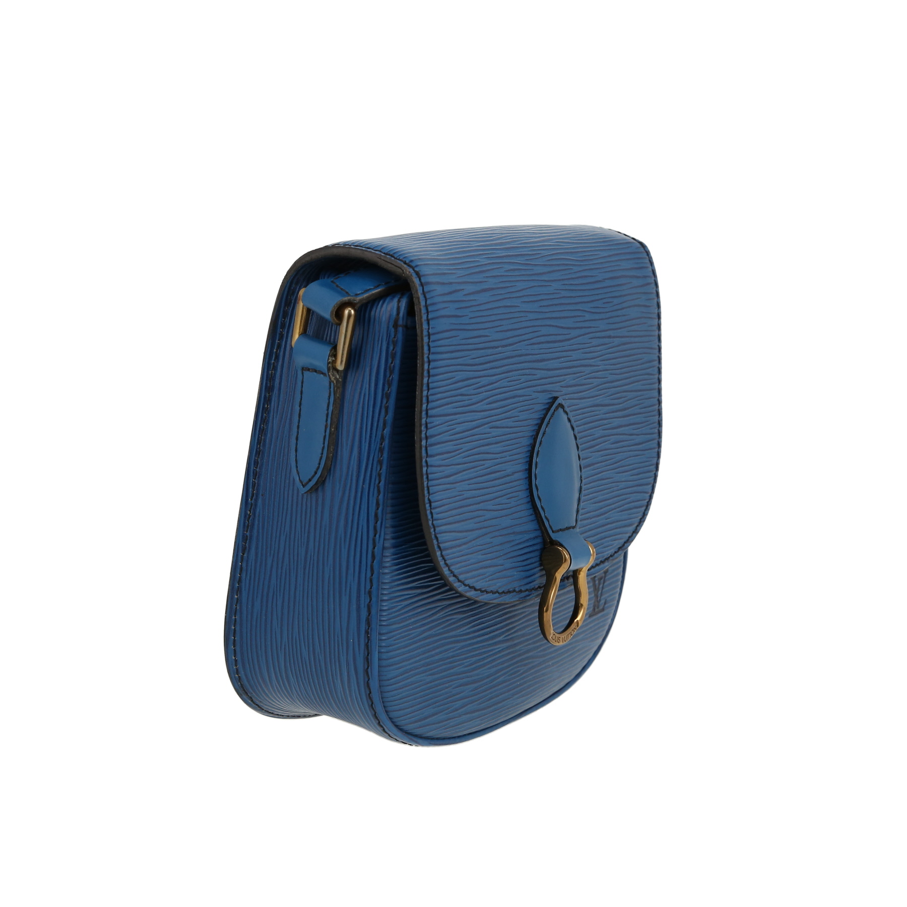 Louis Vuitton  Saint Cloud shoulder bag  in blue epi leather