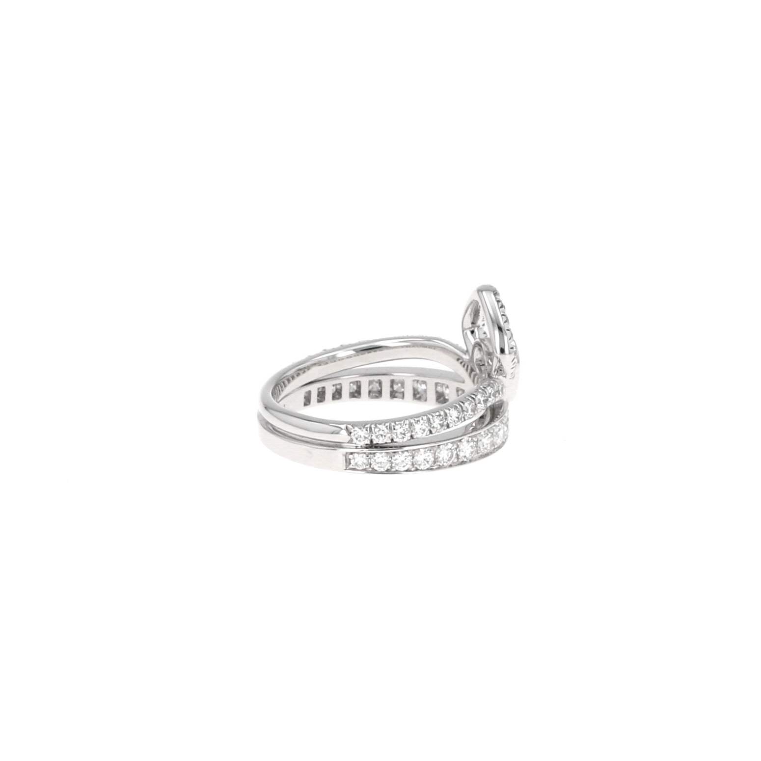 Anello Chaumet Joséphine Éclat Floral in oro bianco e diamanti