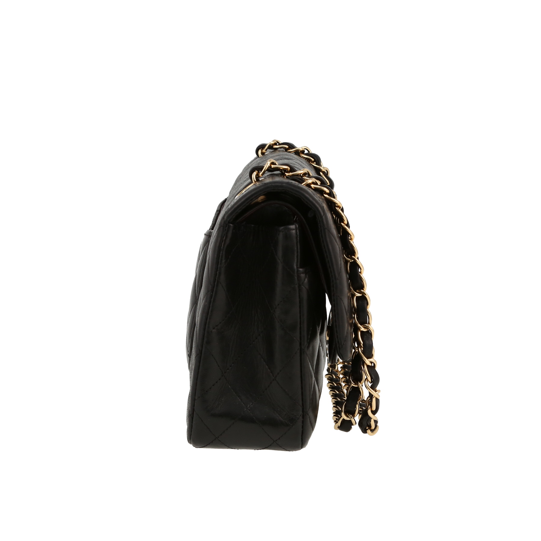 Timeless Medium Model Handbag In Black Quilted Leather