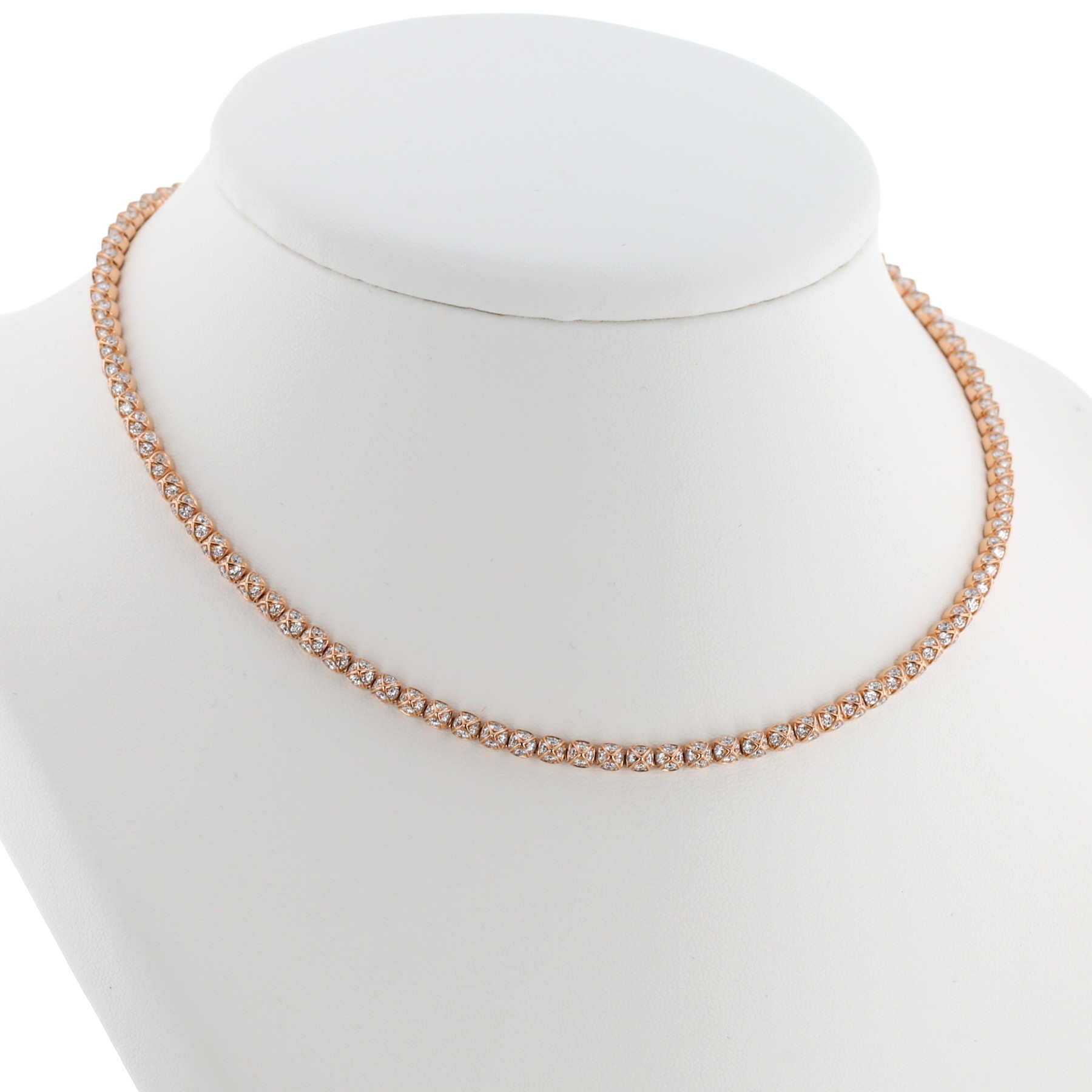 Fred Pain de Sucre Celebration necklace in pink gold and diamonds