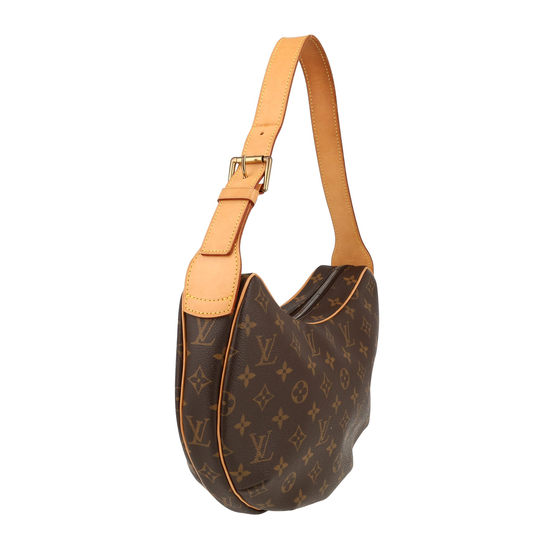 Bolso de mano Louis Vuitton  Croissant en lona Monogram y cuero natural