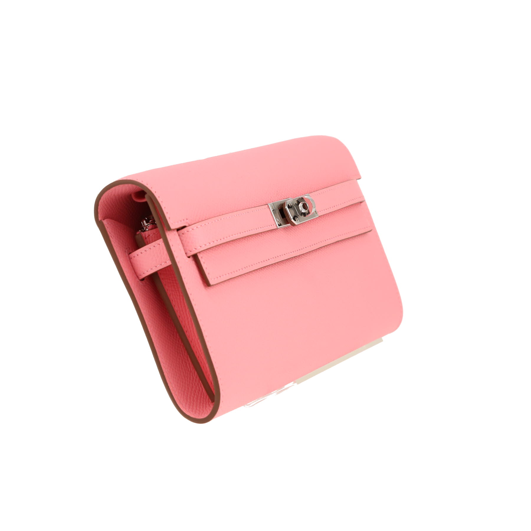 Hermès  Kelly To Go handbag/clutch  in Rose Confetti epsom leather