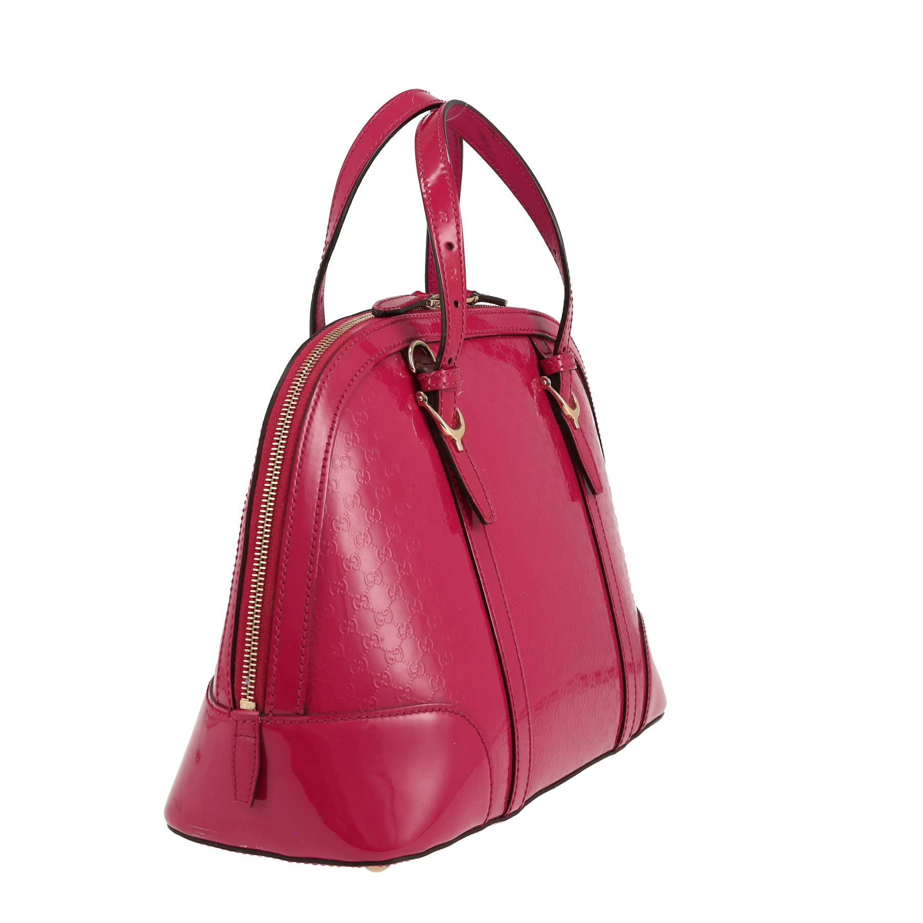 Sac à main Gucci  Microguccissima en cuir verni rose