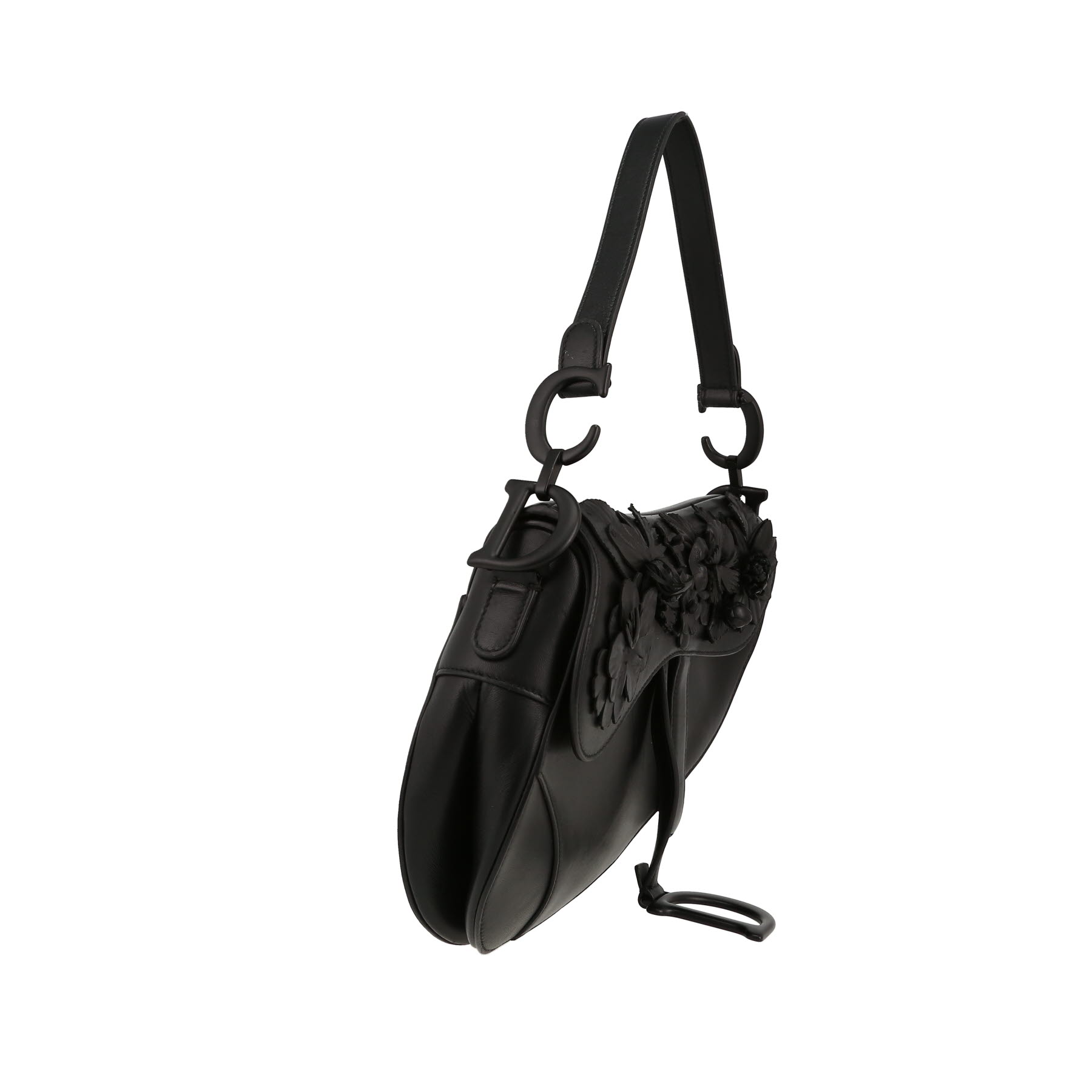 Dior  Saddle handbag  in black leather
