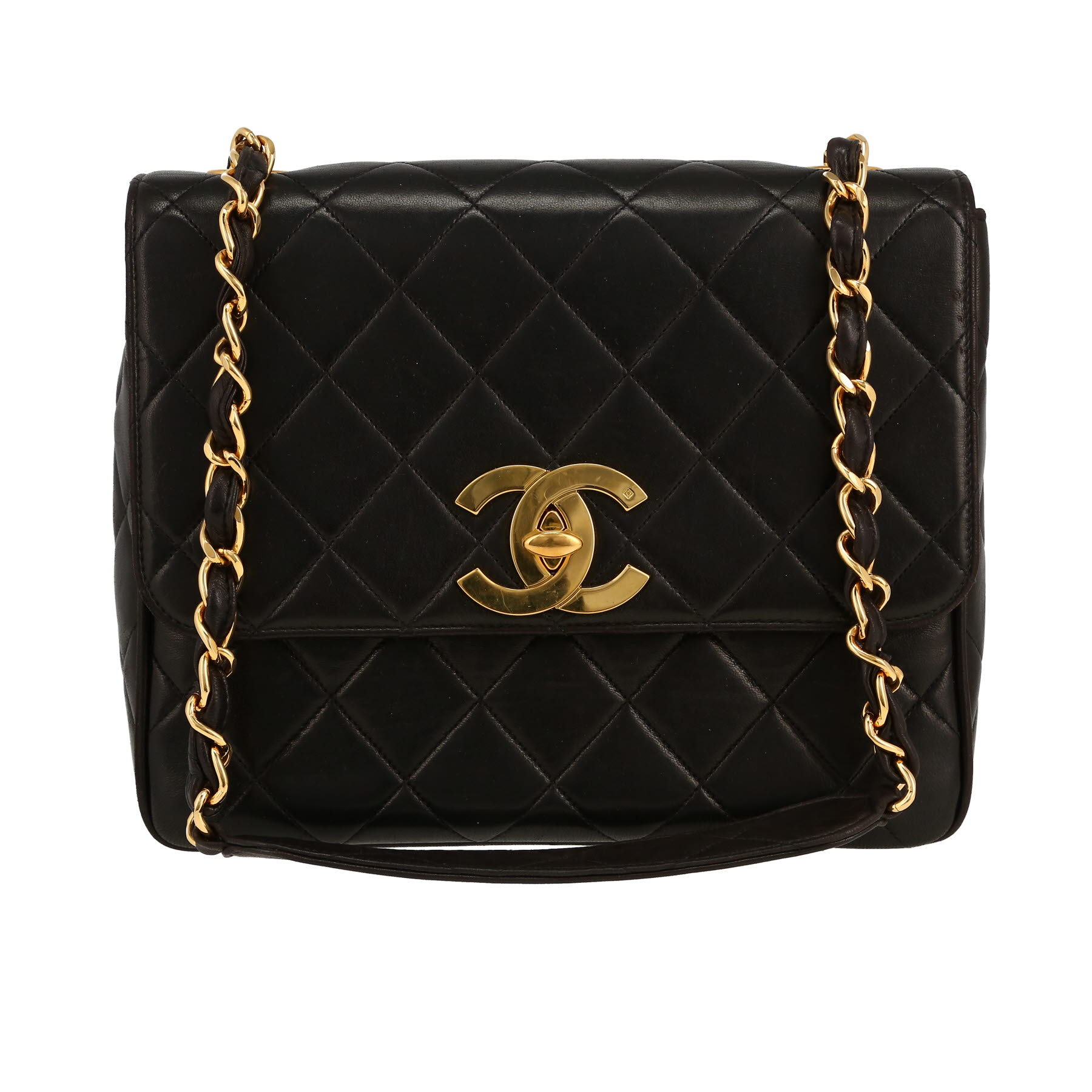 ◆希少◆VINTAGE◆【CHANEL】2021*Timeless Micro*ラム*バッグ Chanel Timeless Handle Mini Square Lamb Lime | SACLÀB