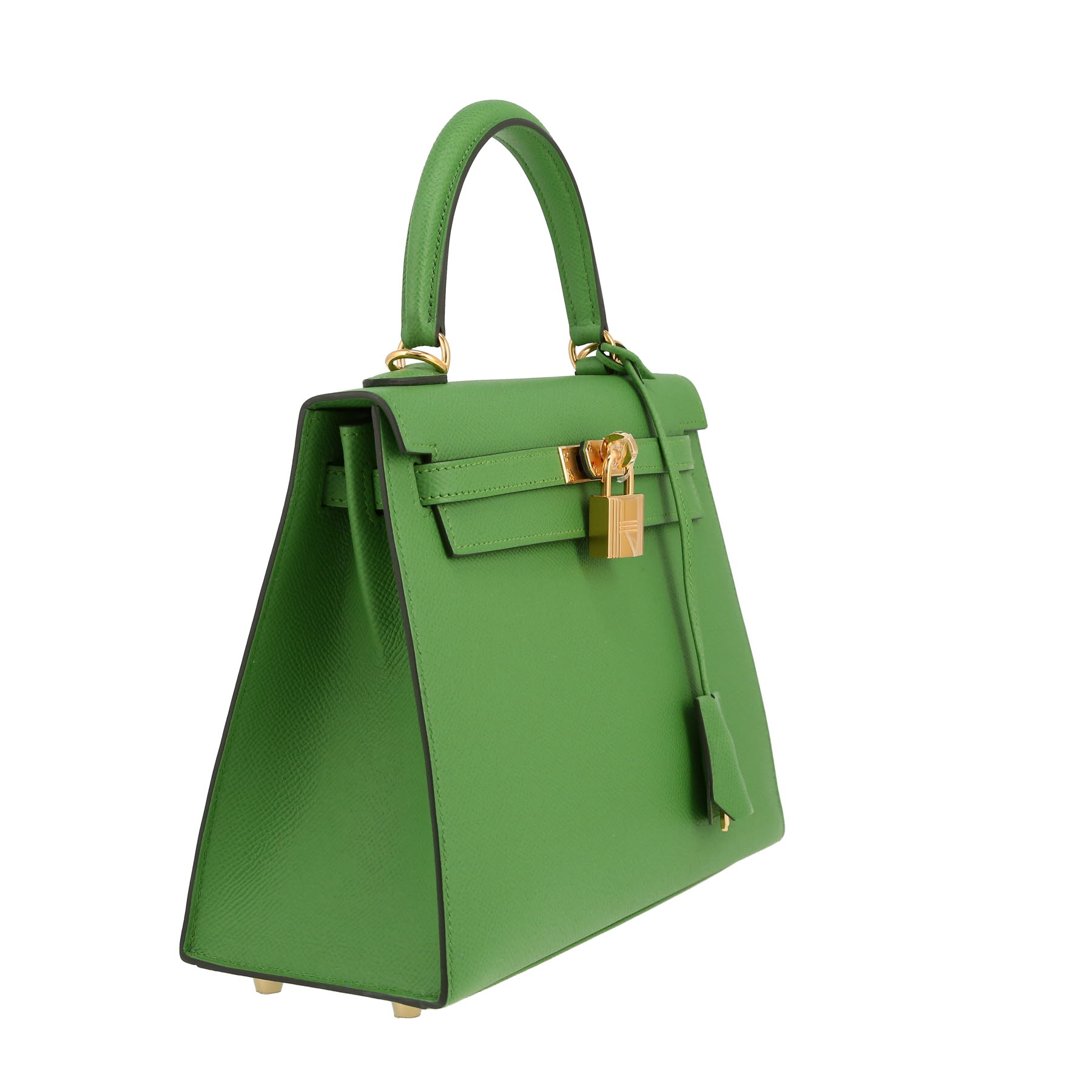 Hermès  Kelly 25 cm handbag  in Vert Yuka epsom leather