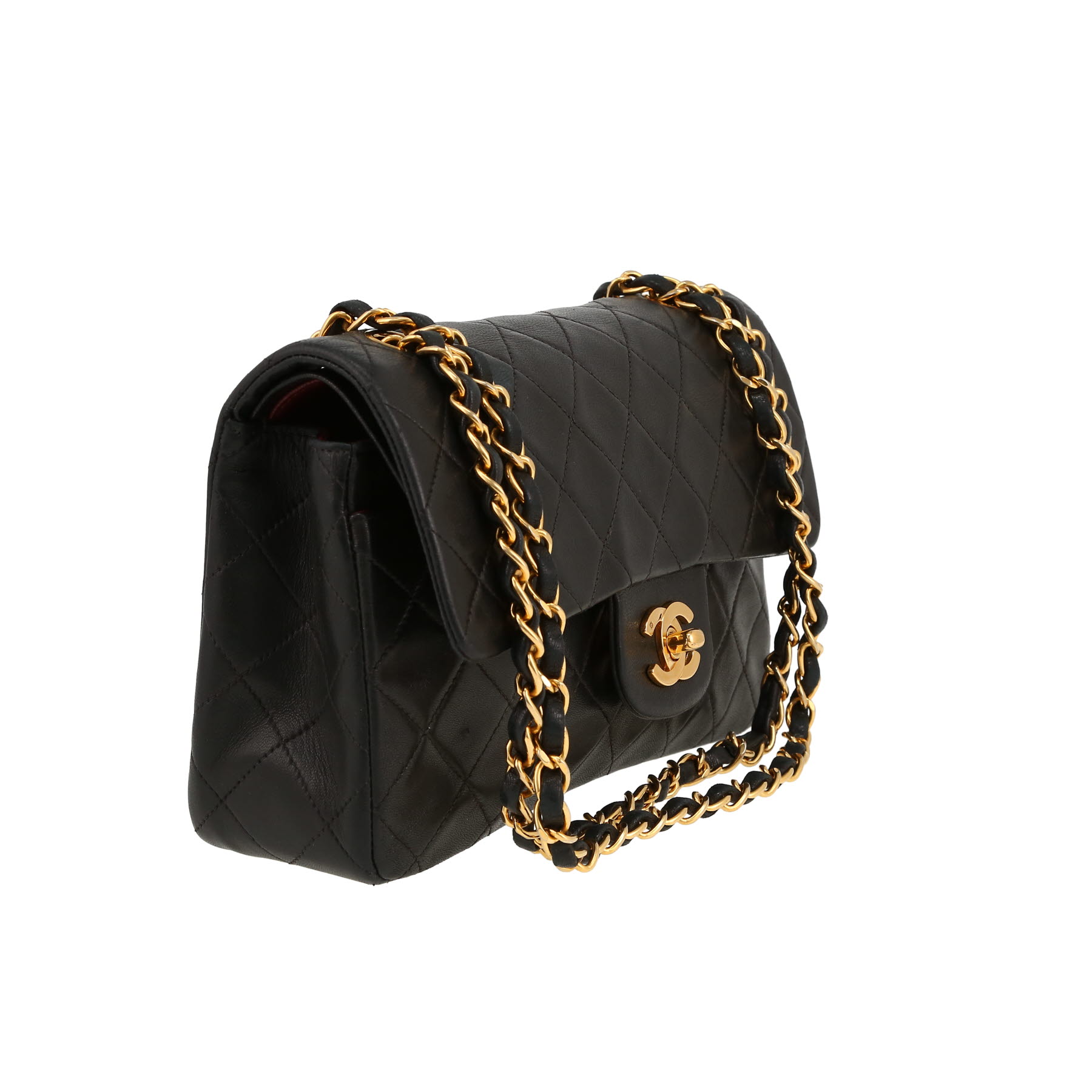 Chanel  Timeless Petit handbag  in black quilted leather