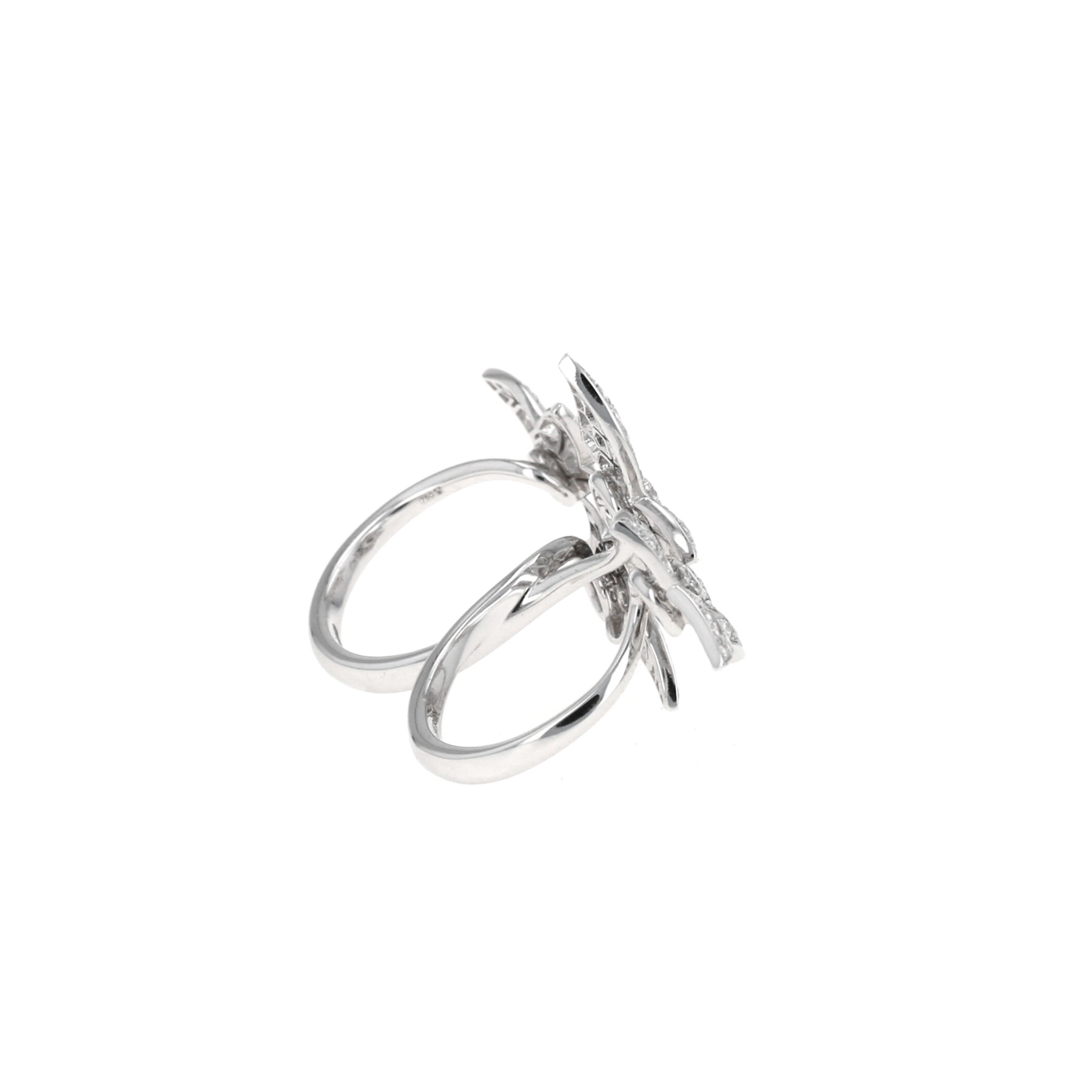 Boucheron Lierre de Paris large model ring in white gold and diamonds