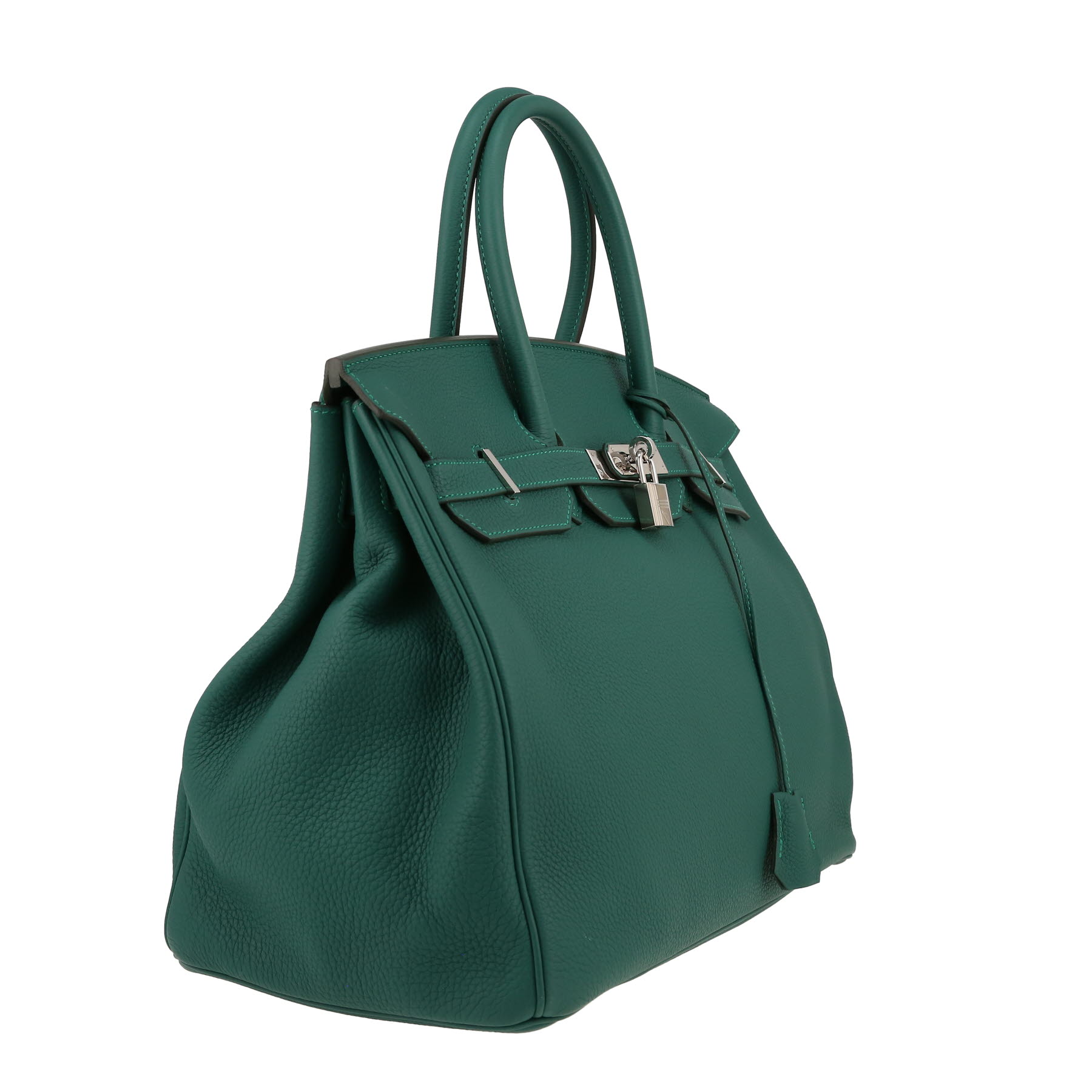 Hermès  Birkin 35 cm handbag  in malachite green togo leather