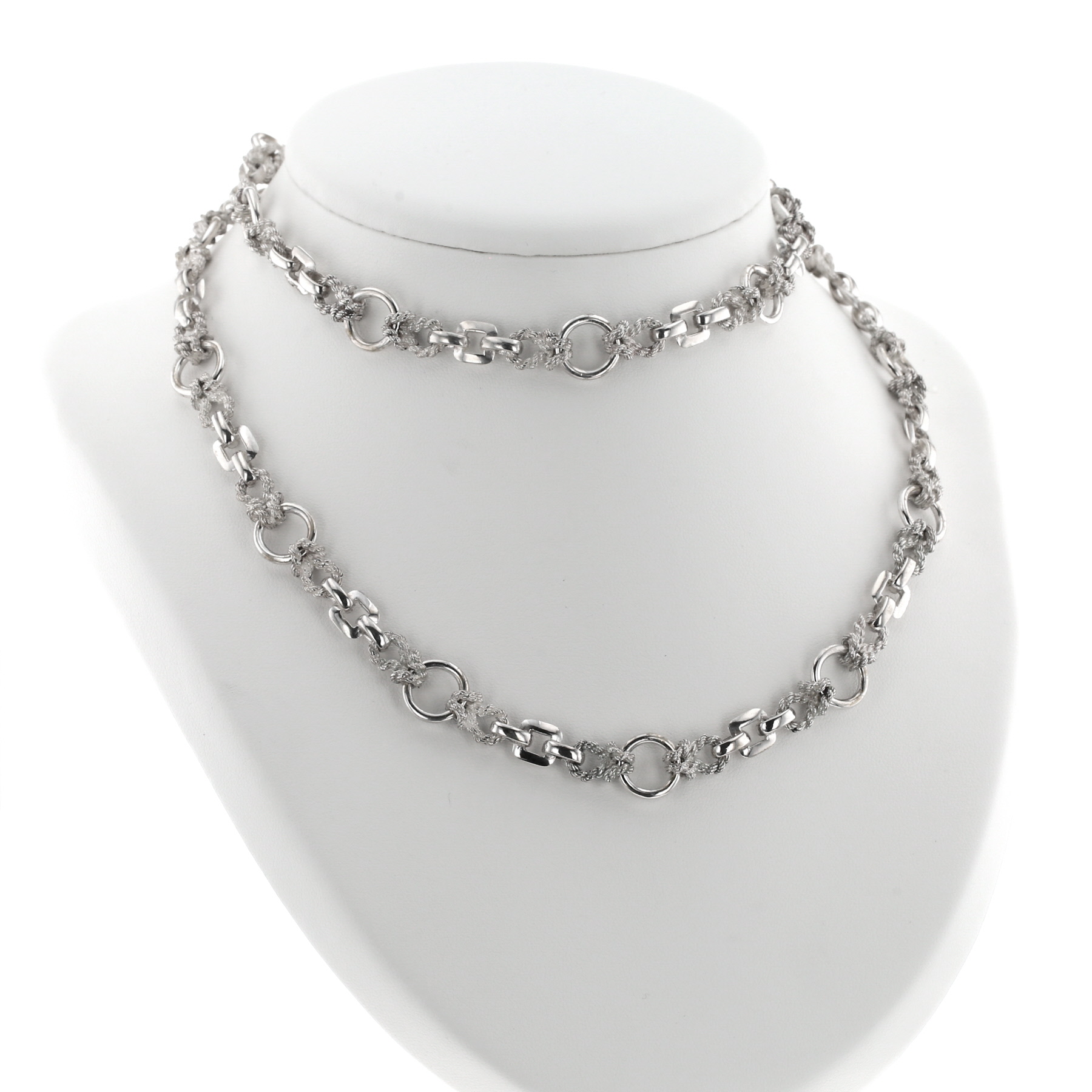 Collana lunga Hermès Audierne in argento