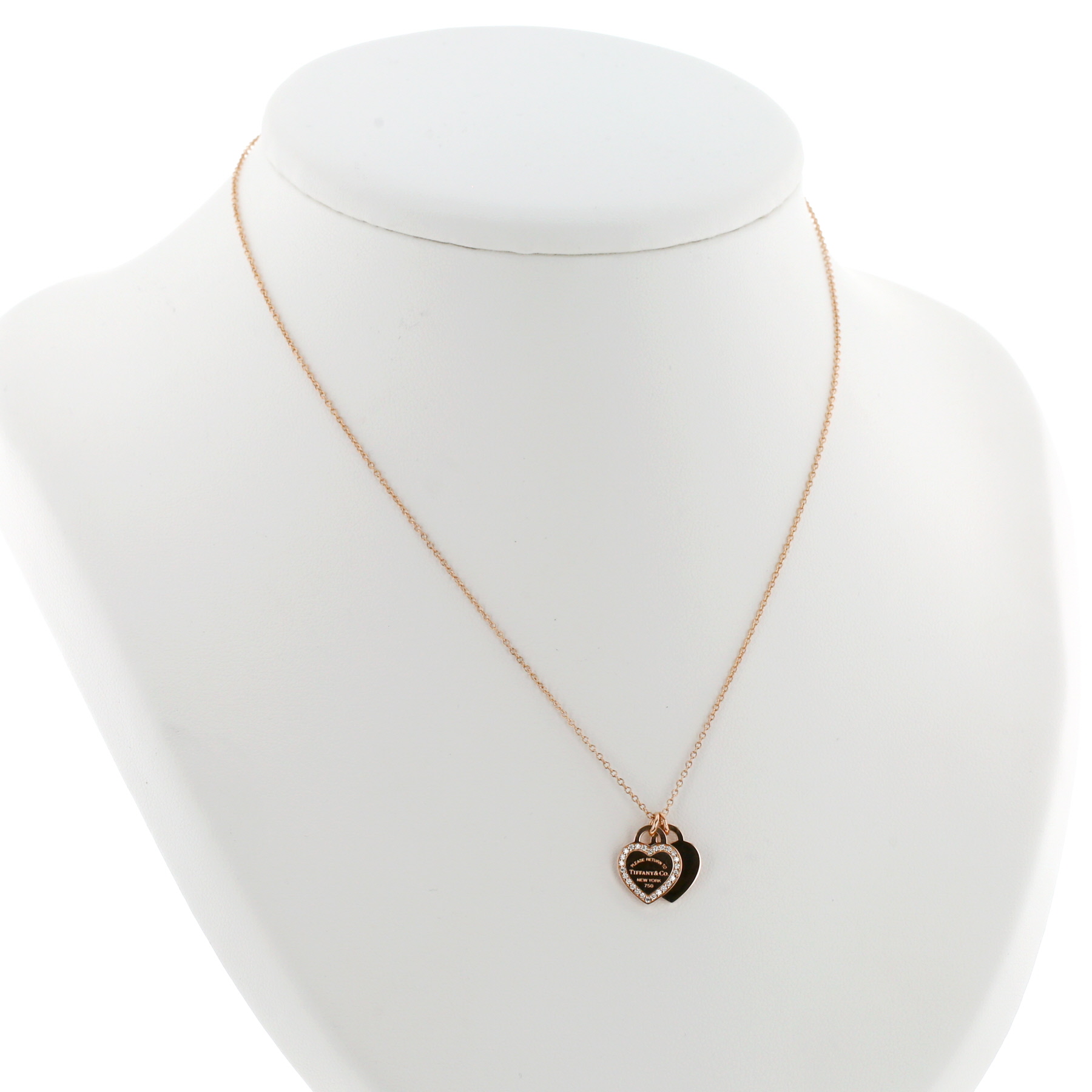 Tiffany & Co Return To Tiffany necklace in pink gold and diamonds