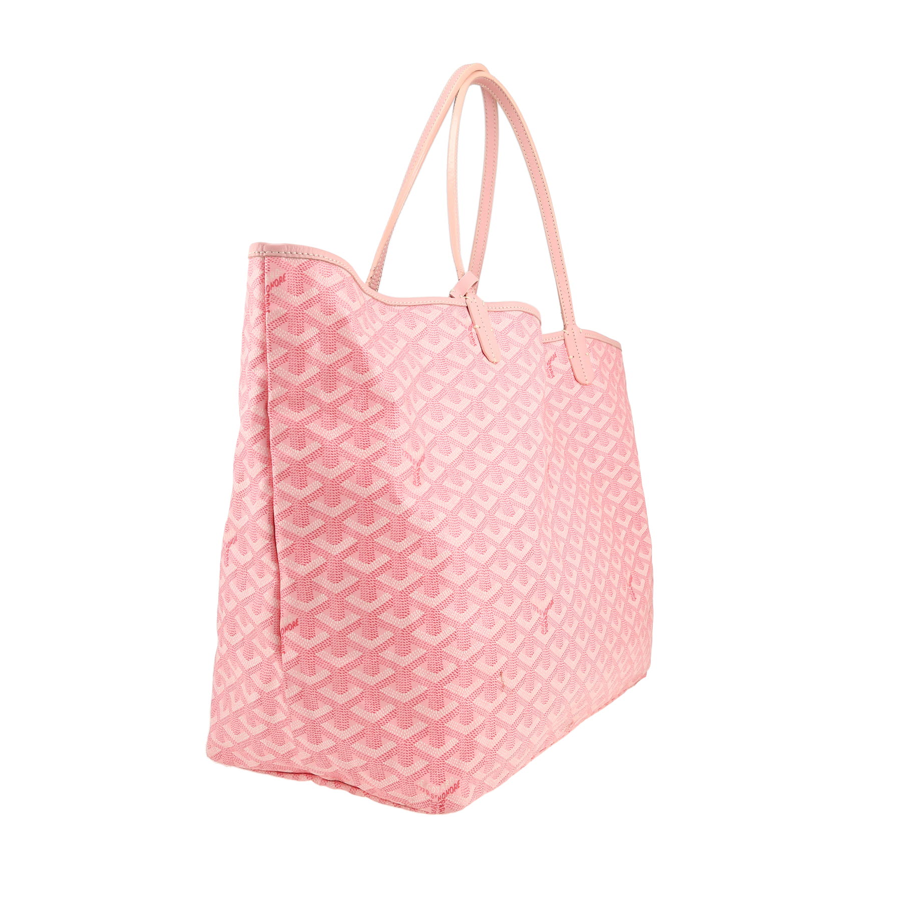 Goyard  Saint-Louis large model  shopping bag  in pink Goyard canvas  and pink leather