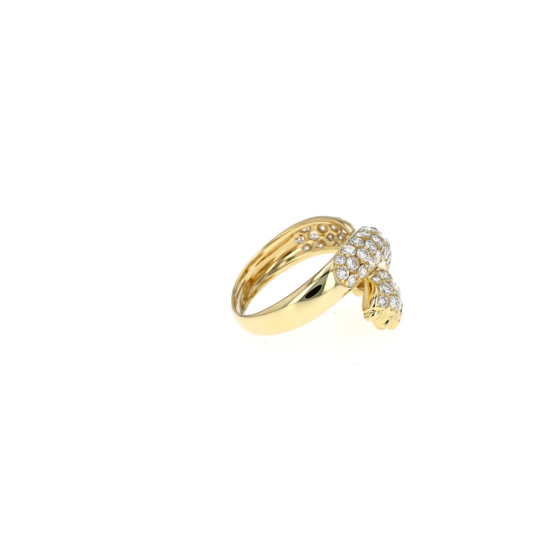 Anello Fred Ombre Féline in oro giallo e diamanti