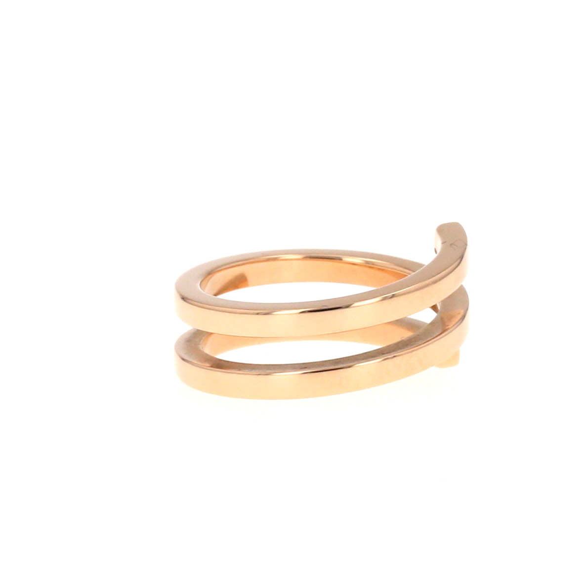 Bague Dinh Van Spirale grand modèle en or rose