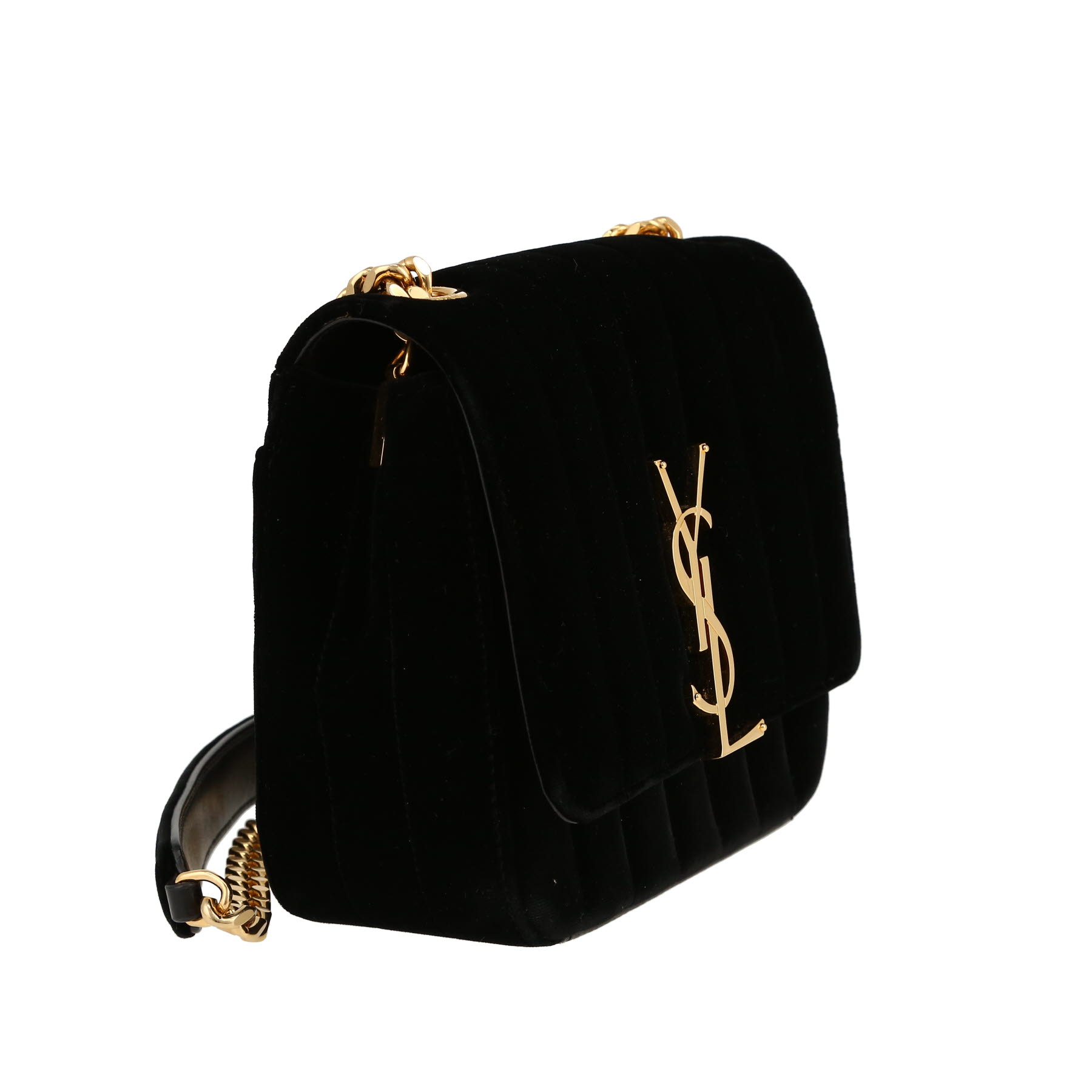 Sac bandoulière Saint Laurent  Jamie petit modèle  en velours noir