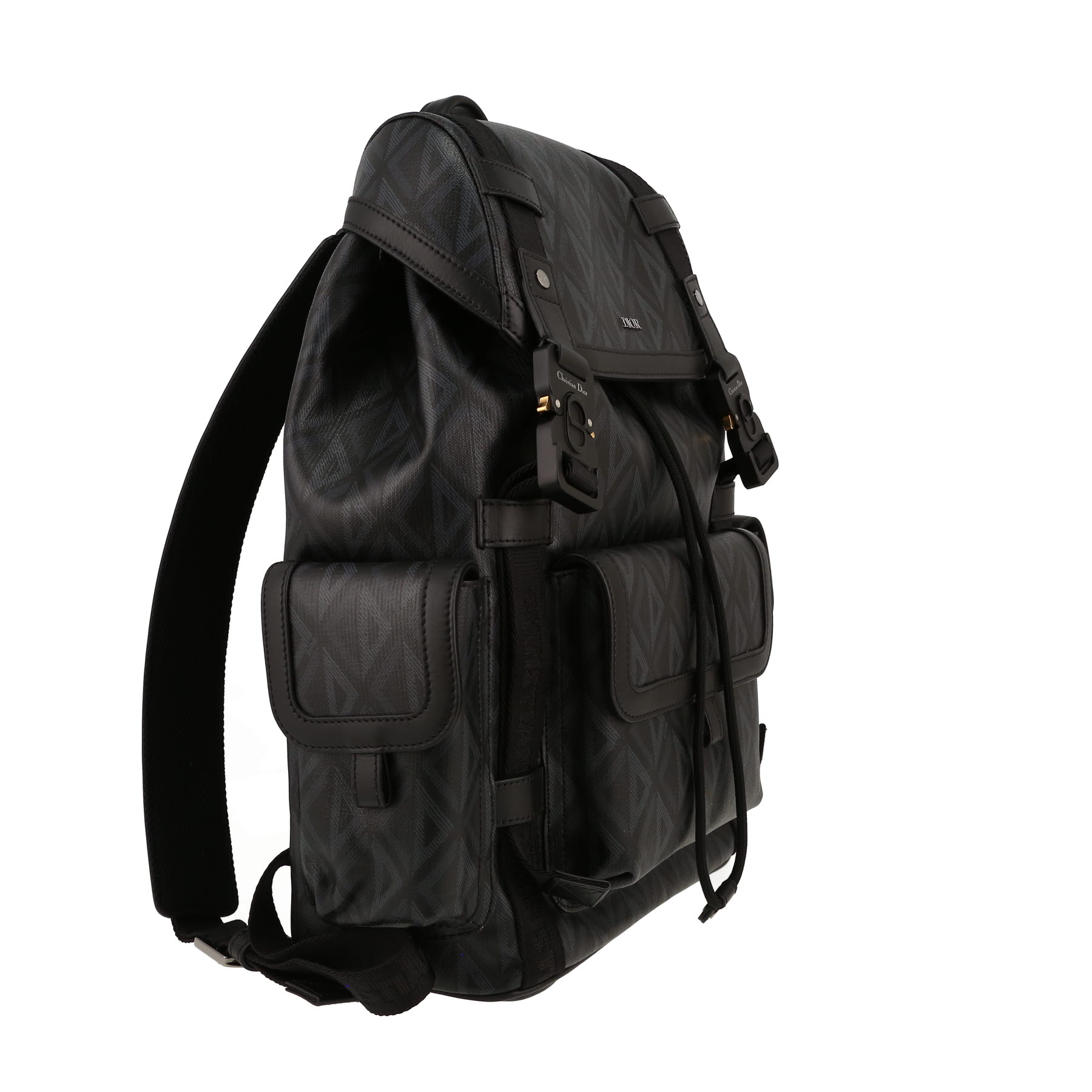 Dior  Hit the Road backpack  in black monogram canvas
