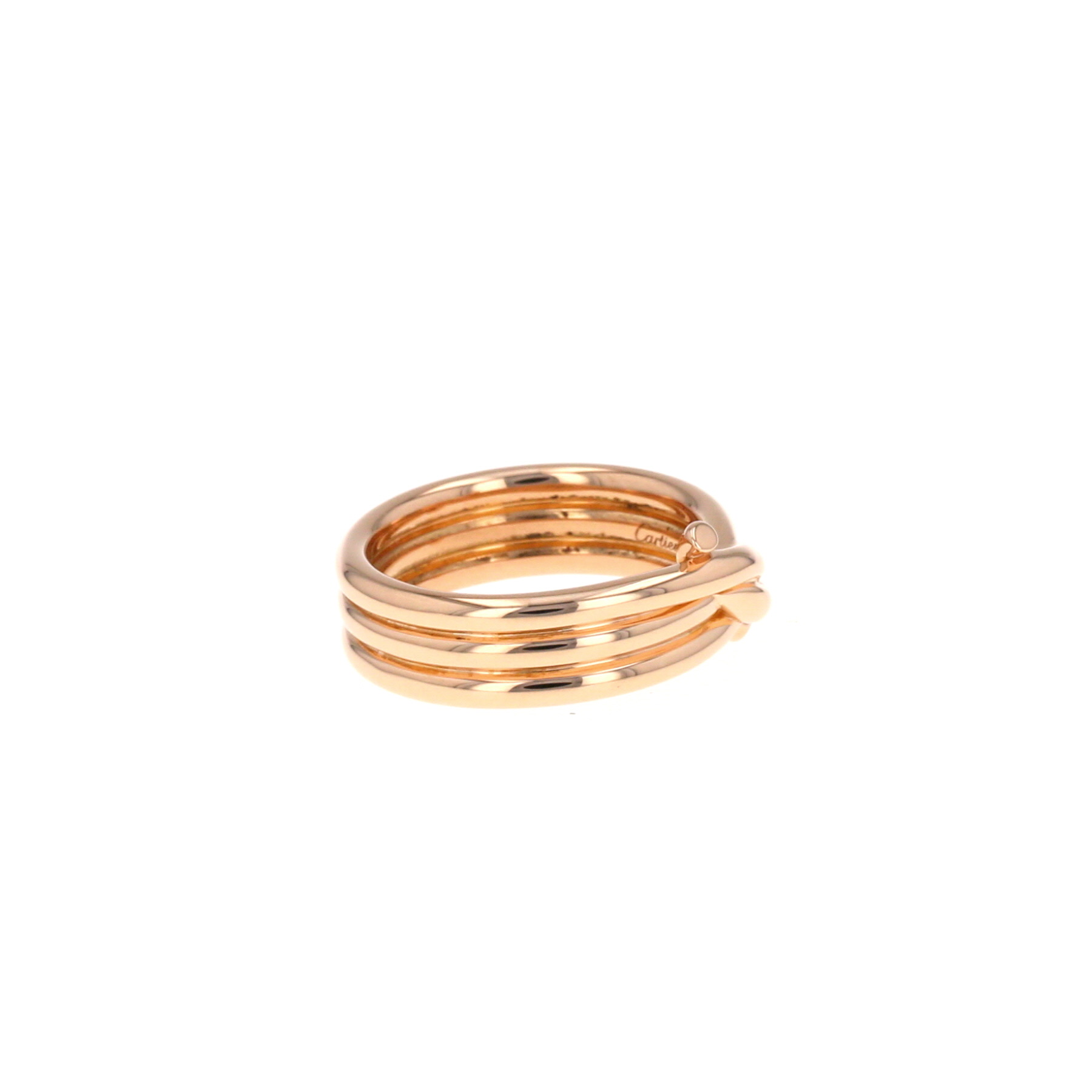 Cartier Entrelacés large model ring in pink gold