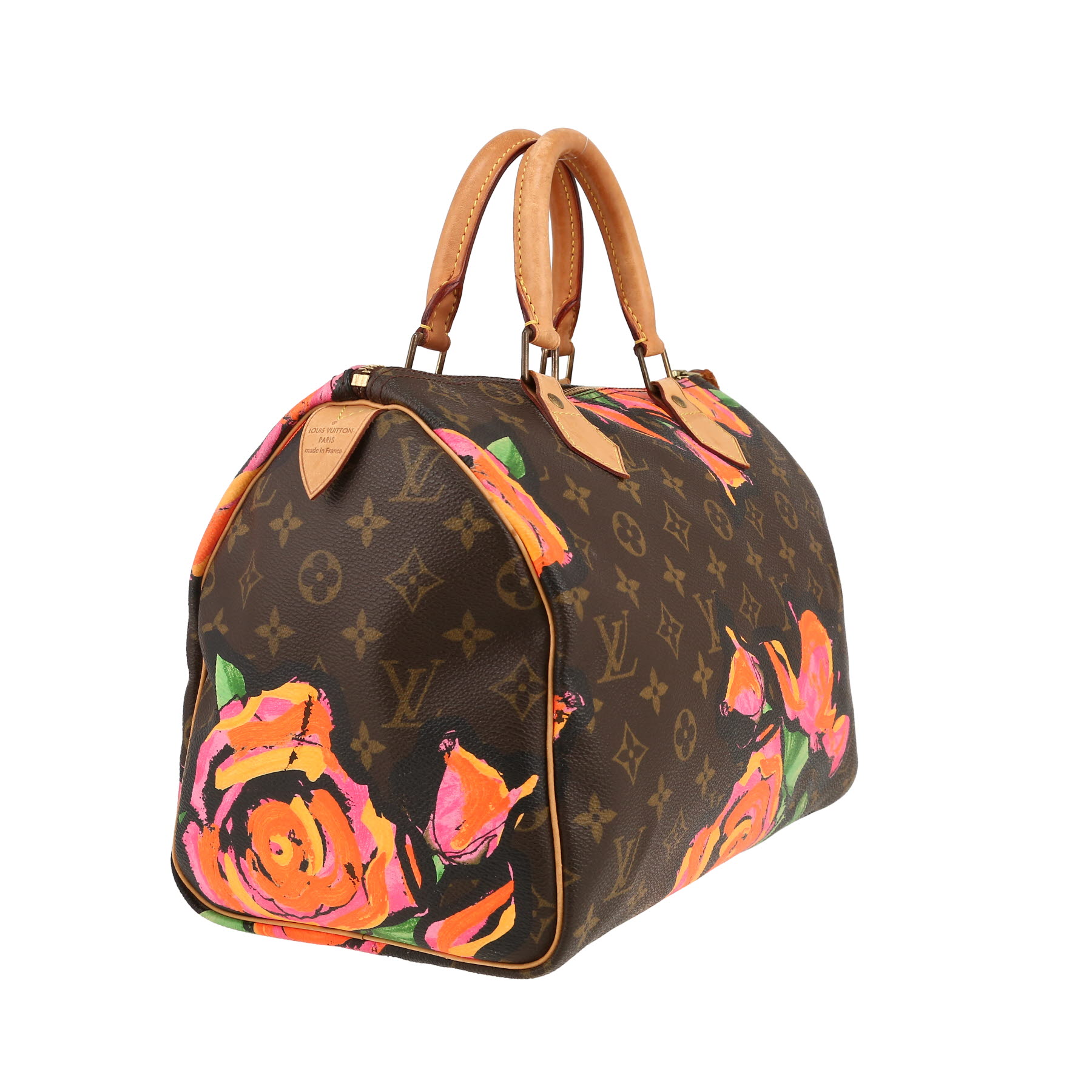 Louis Vuitton  Speedy Editions Limitées handbag  in brown monogram canvas  and natural leather