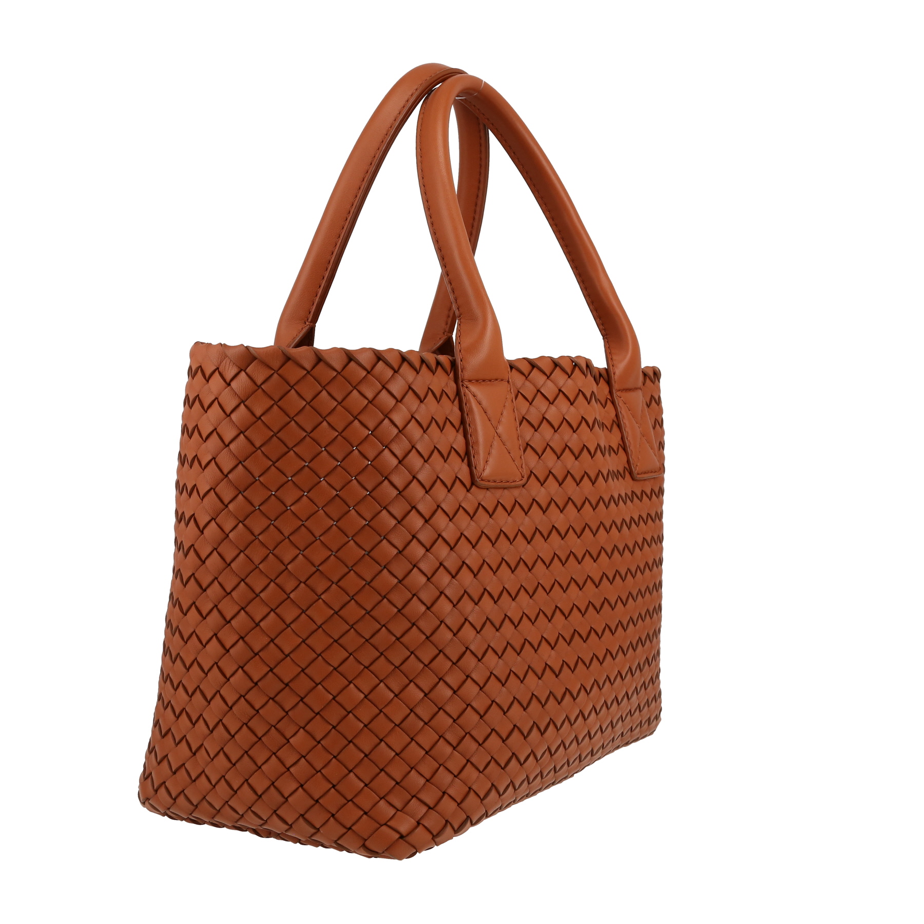 Bottega Veneta  Cabat shopping bag  in brown braided leather